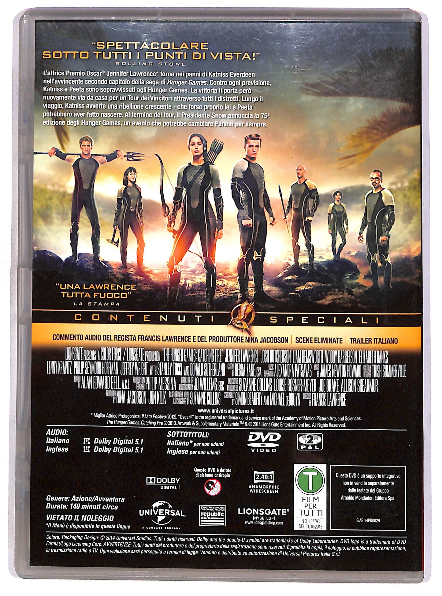 EBOND Hunger Games: La ragazza di fuoco EDITORIALE DVD D664554