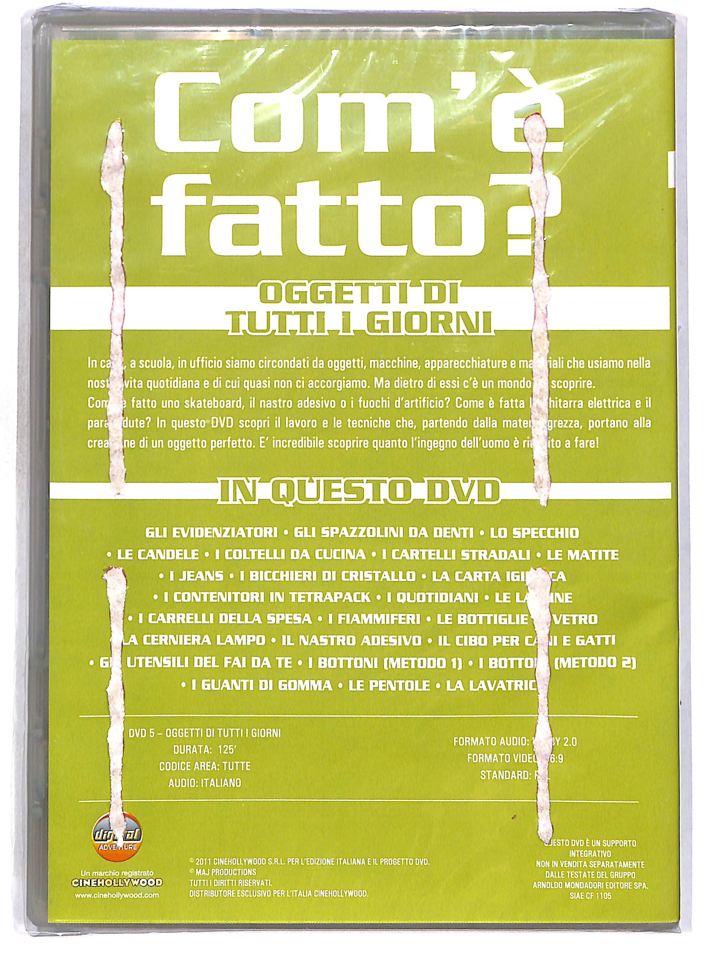 EBOND Com'e fatto? Oggetti di tutti i giorni Vol.5 EDITORIALE DVD D664619
