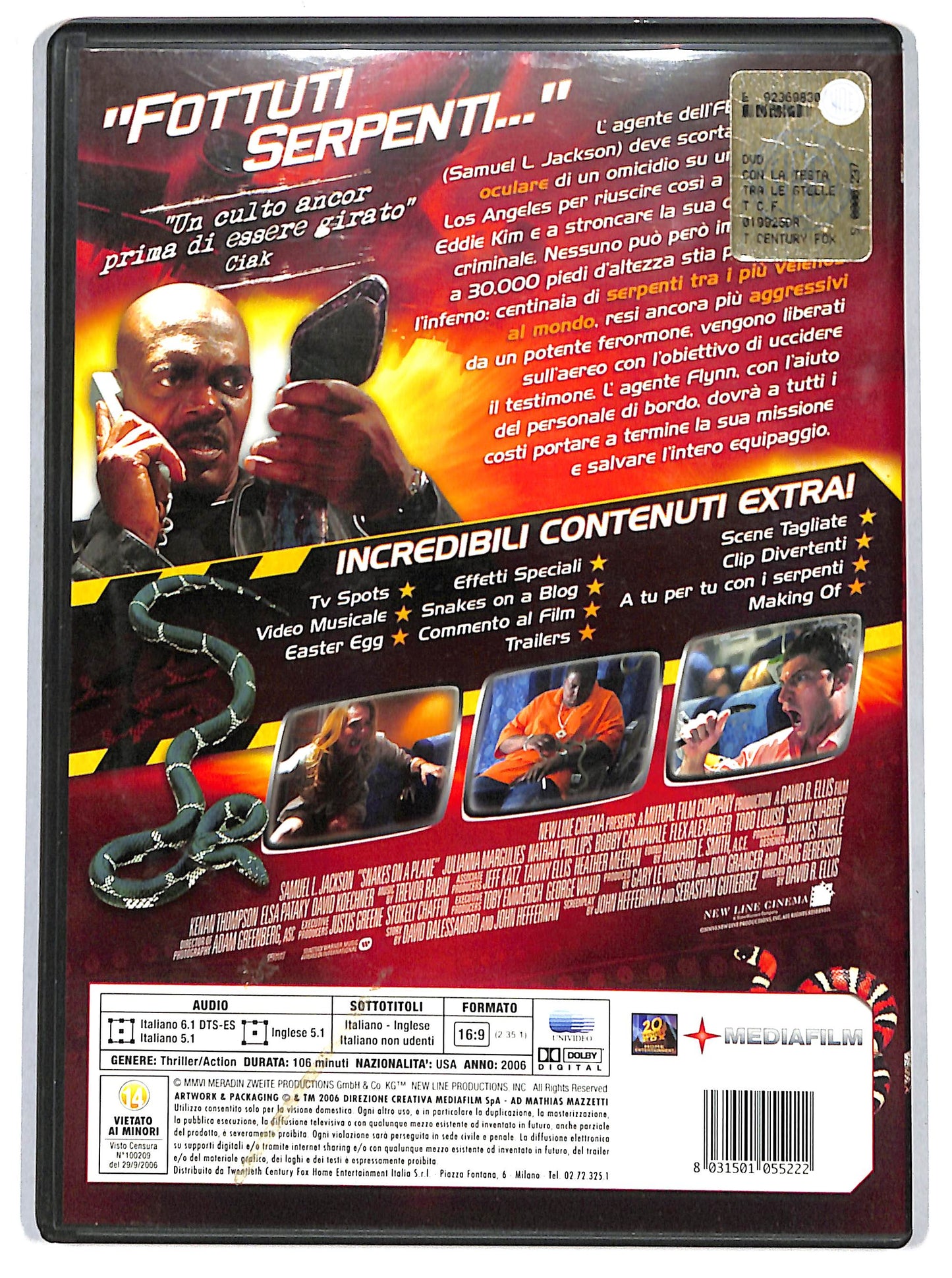 EBOND snakes on a plane EDIZIONE SPECIALE DVD D664950