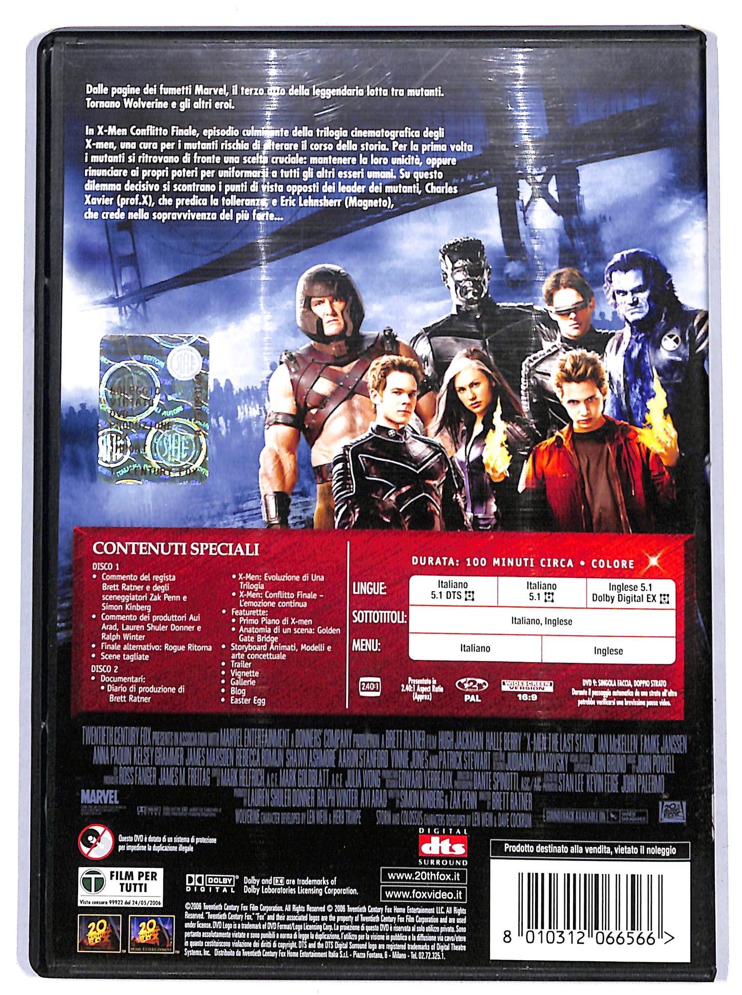 EBOND x - men - conflitto finale Edizione speciale 2 Dischi DVD D665104