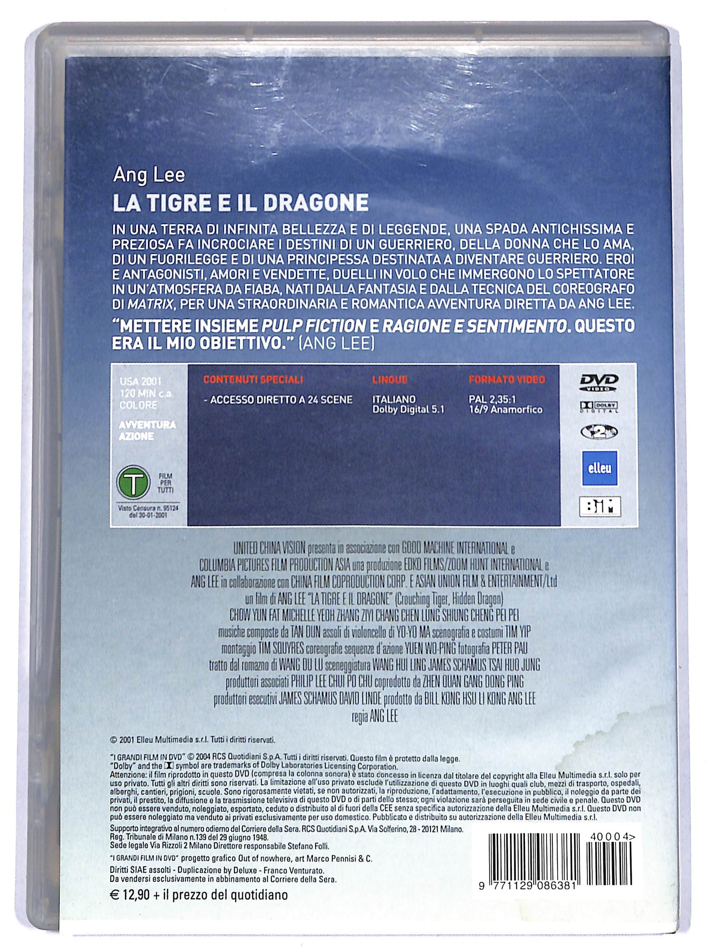 EBOND La tigre e il dragone EDITORIALE DVD D665111