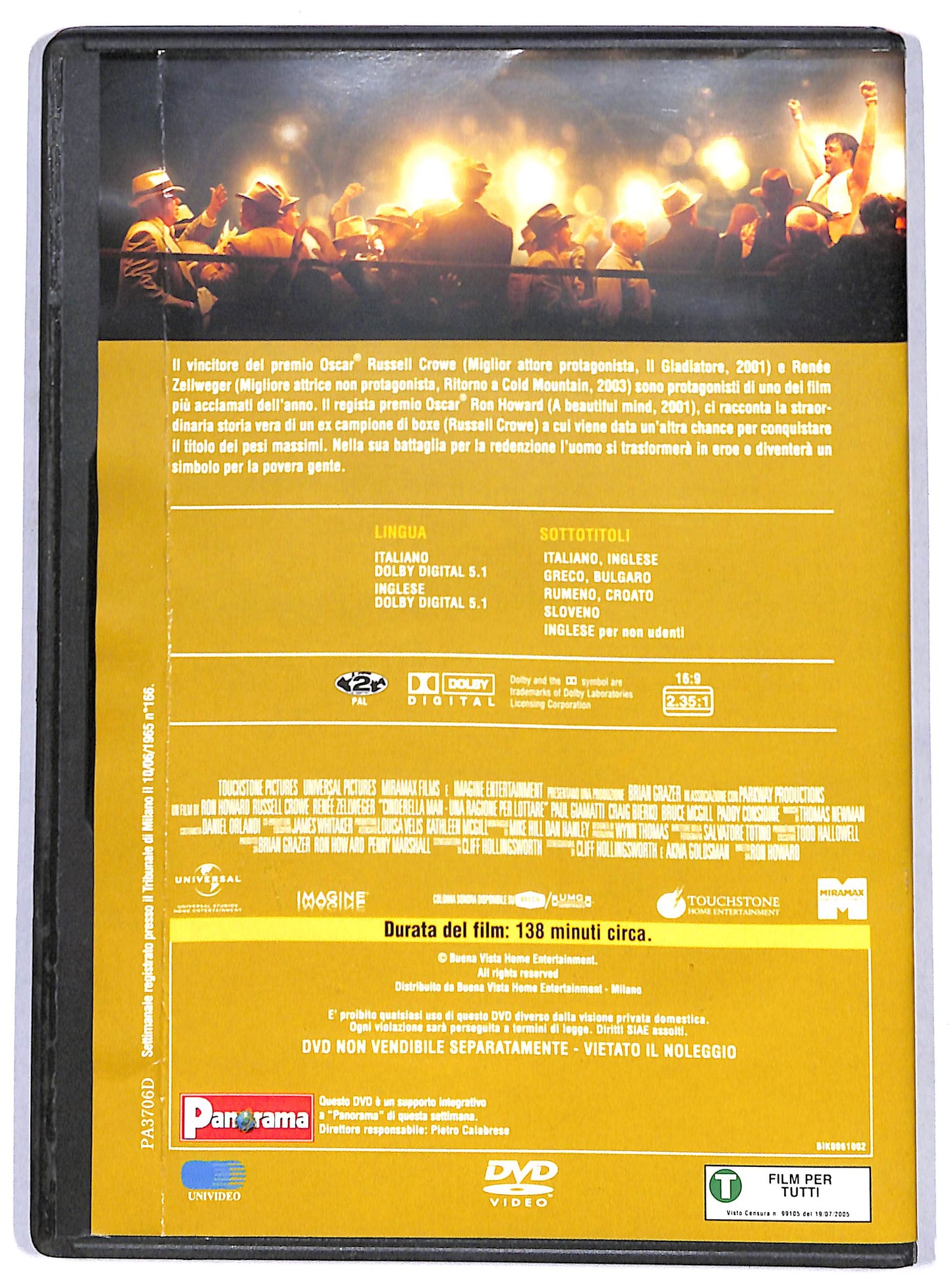 EBOND Cinderella Man - Una ragione per lottare EDITORIALE DVD D665136