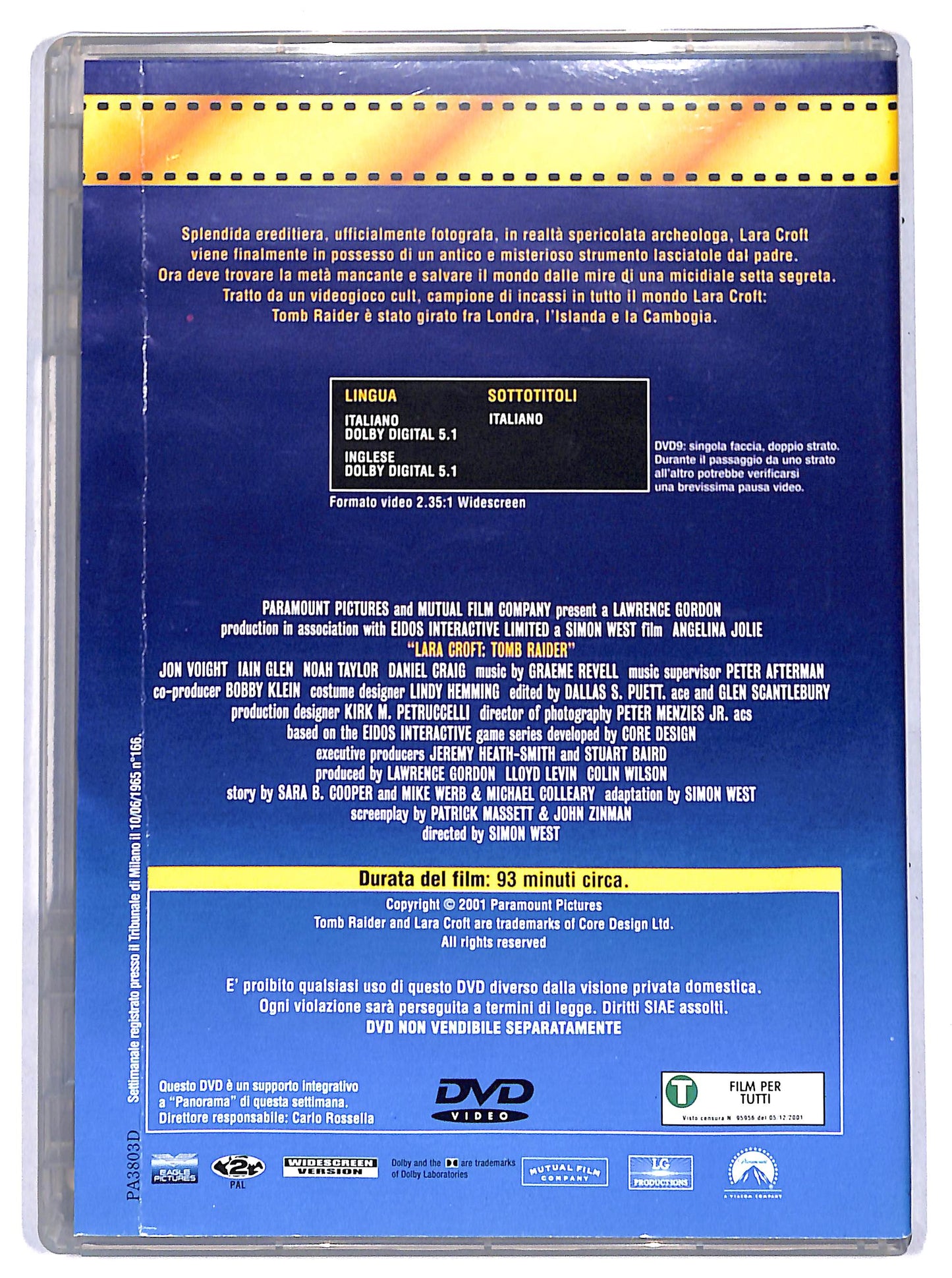 EBOND Lara Croft: Tomb Raider EDITORIALE DVD D665141