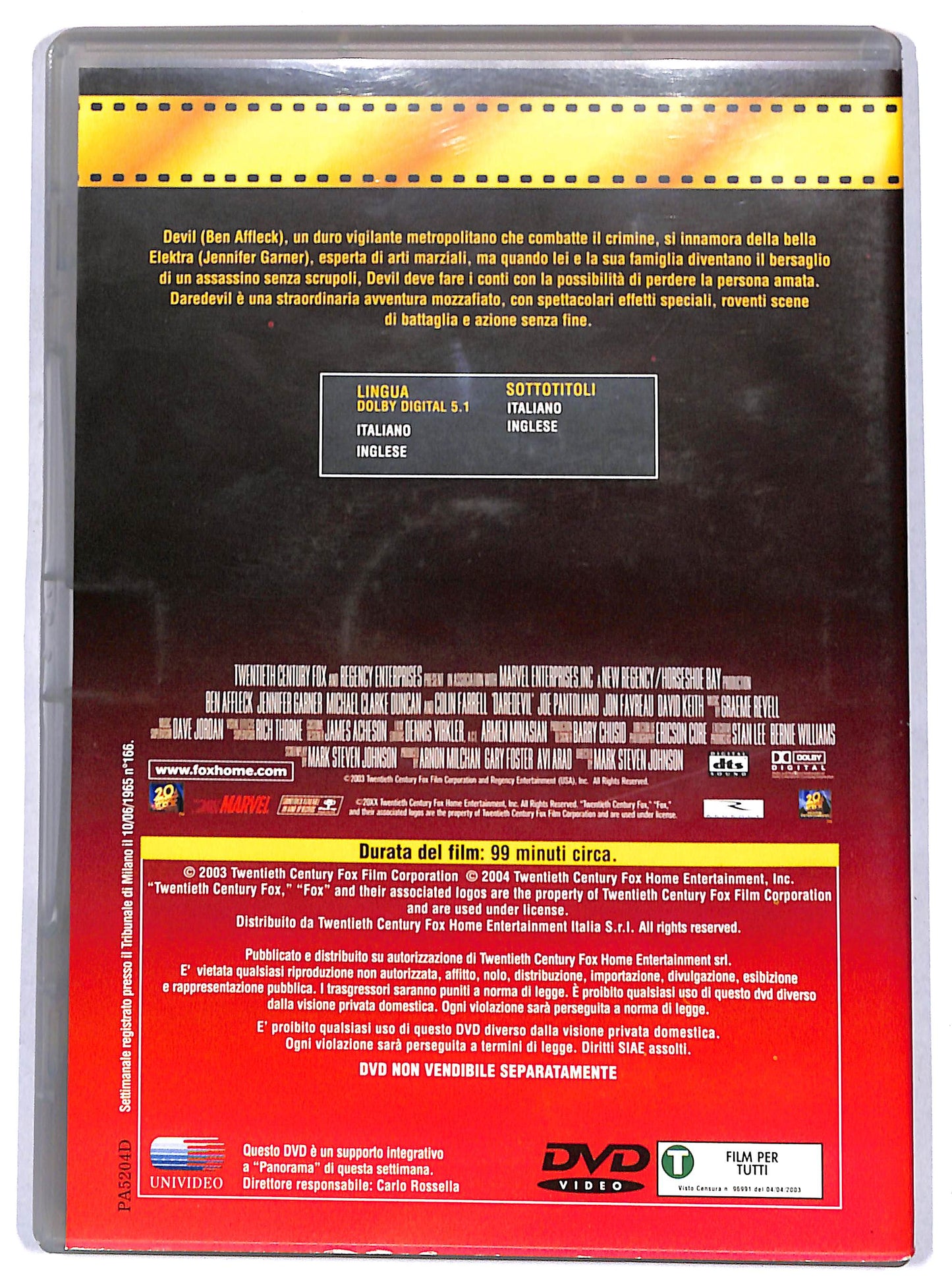 EBOND Daredevil EDITORIALE DVD D665143