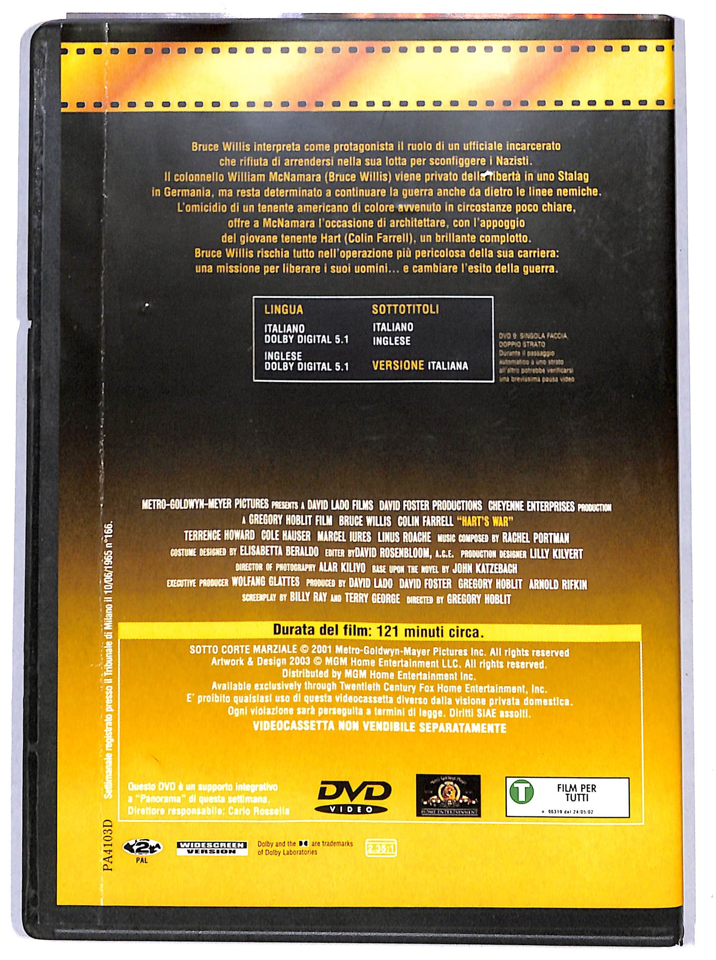 EBOND Sotto corte marziale EDITORIALE DVD D665154