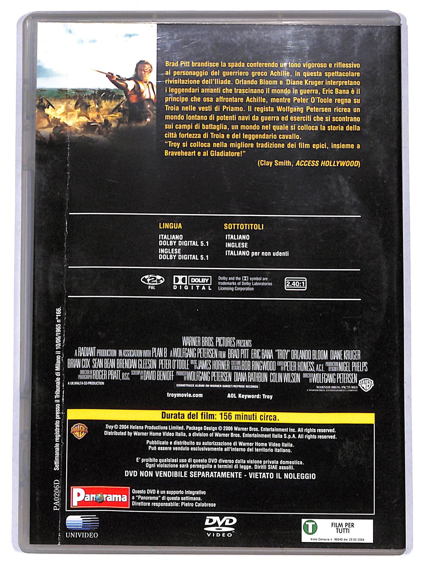 EBOND Troy EDITORIALE DVD D665159