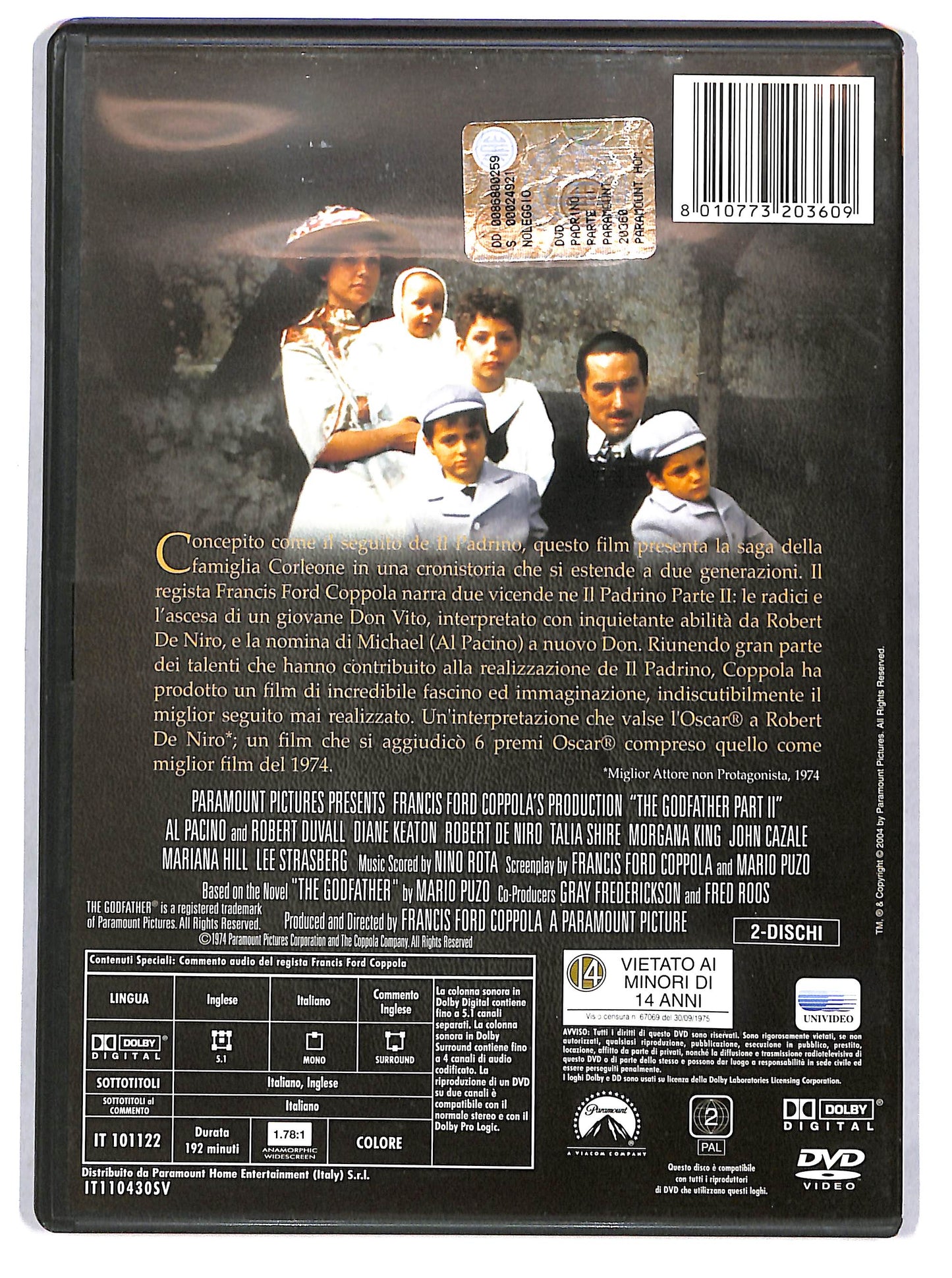 EBOND Il padrino - Parte II (Widescreen Collection) (2DVD) DVD D665329