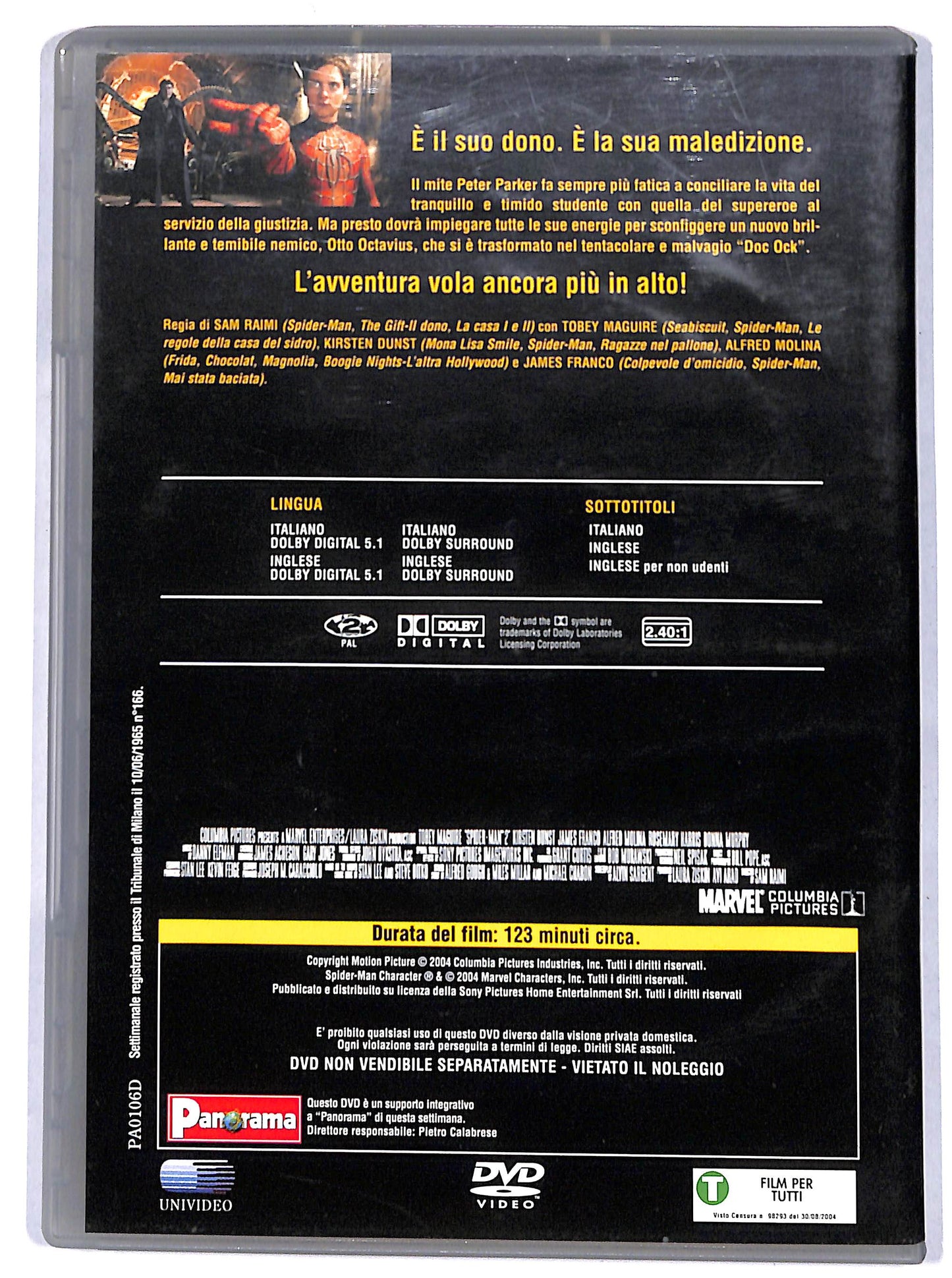 EBOND Spider-Man 2 EDITORIALE DVD D665415