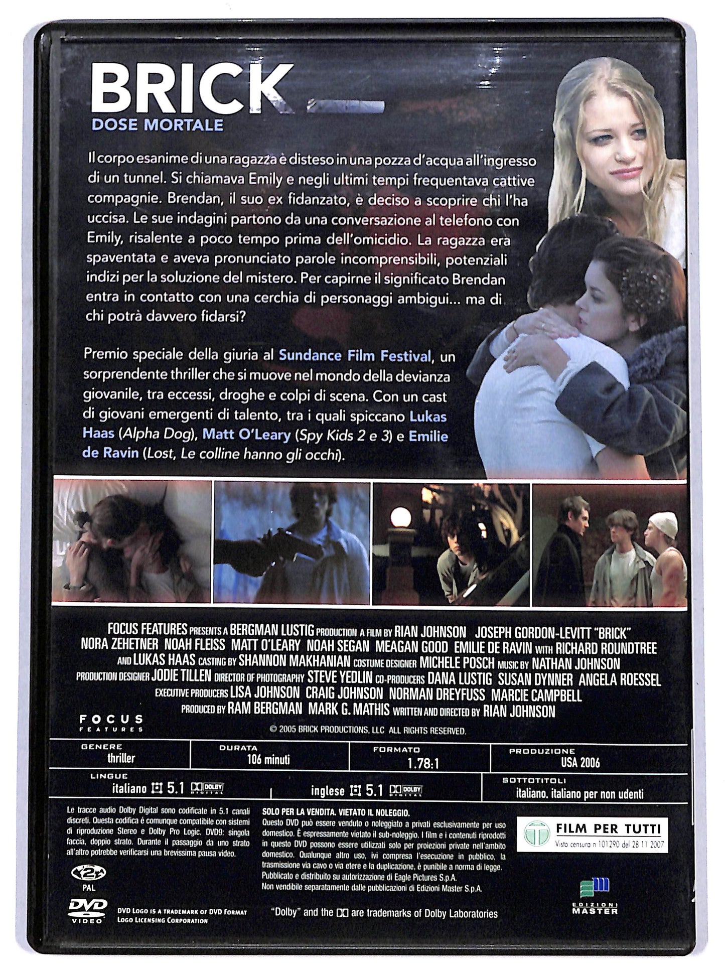 EBOND Brick - Dose mortale EDITORIALE DVD D665424