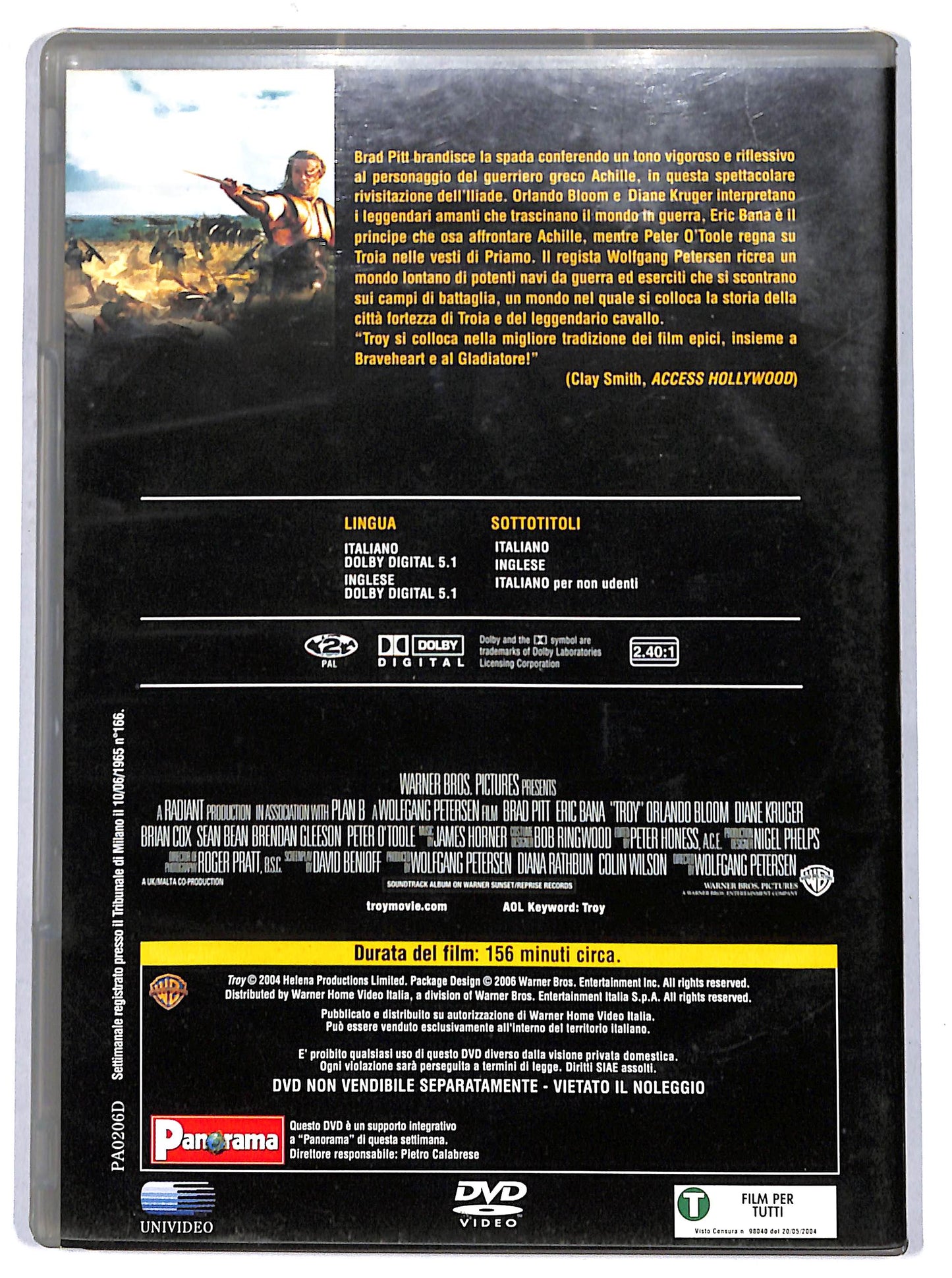 EBOND Troy EDITORIALE DVD D665448