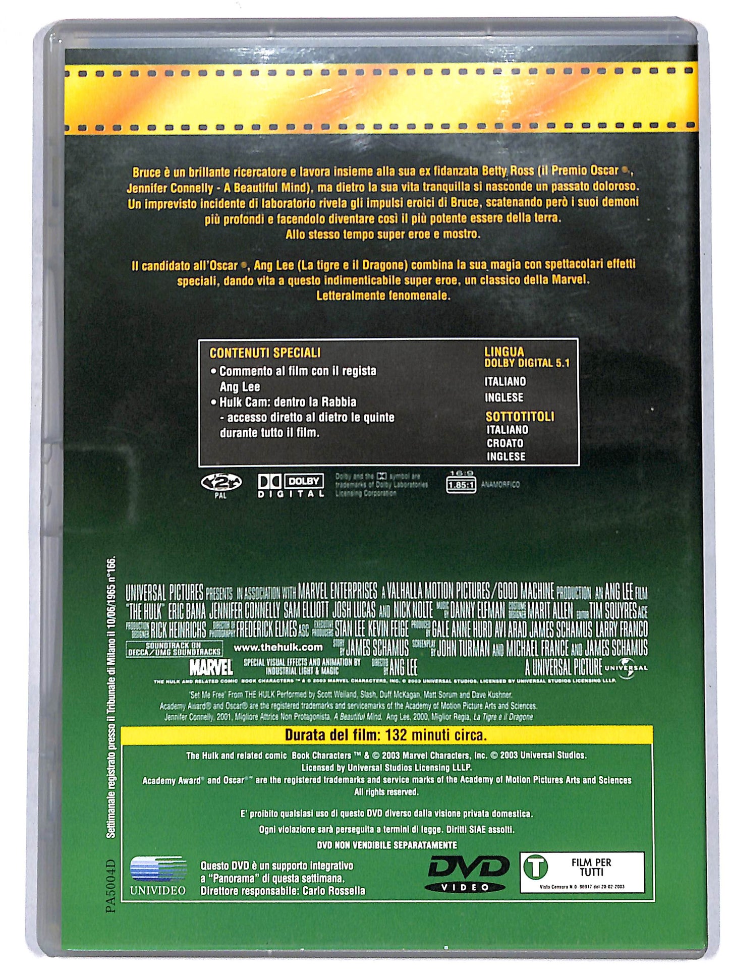 EBOND Hulk EDITORIALE DVD D665450