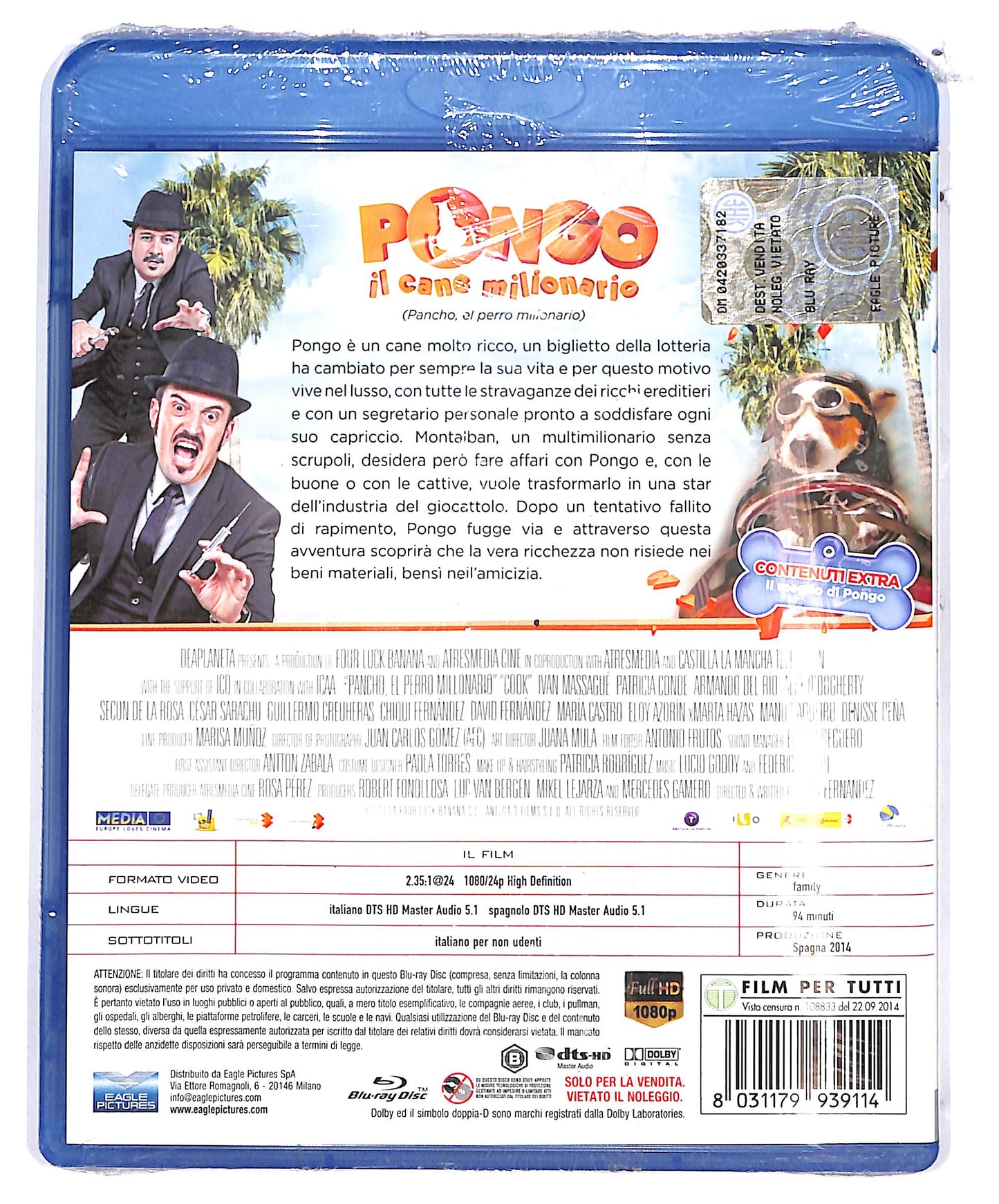 EBOND Pongo, il cane milionario BLURAY D665534