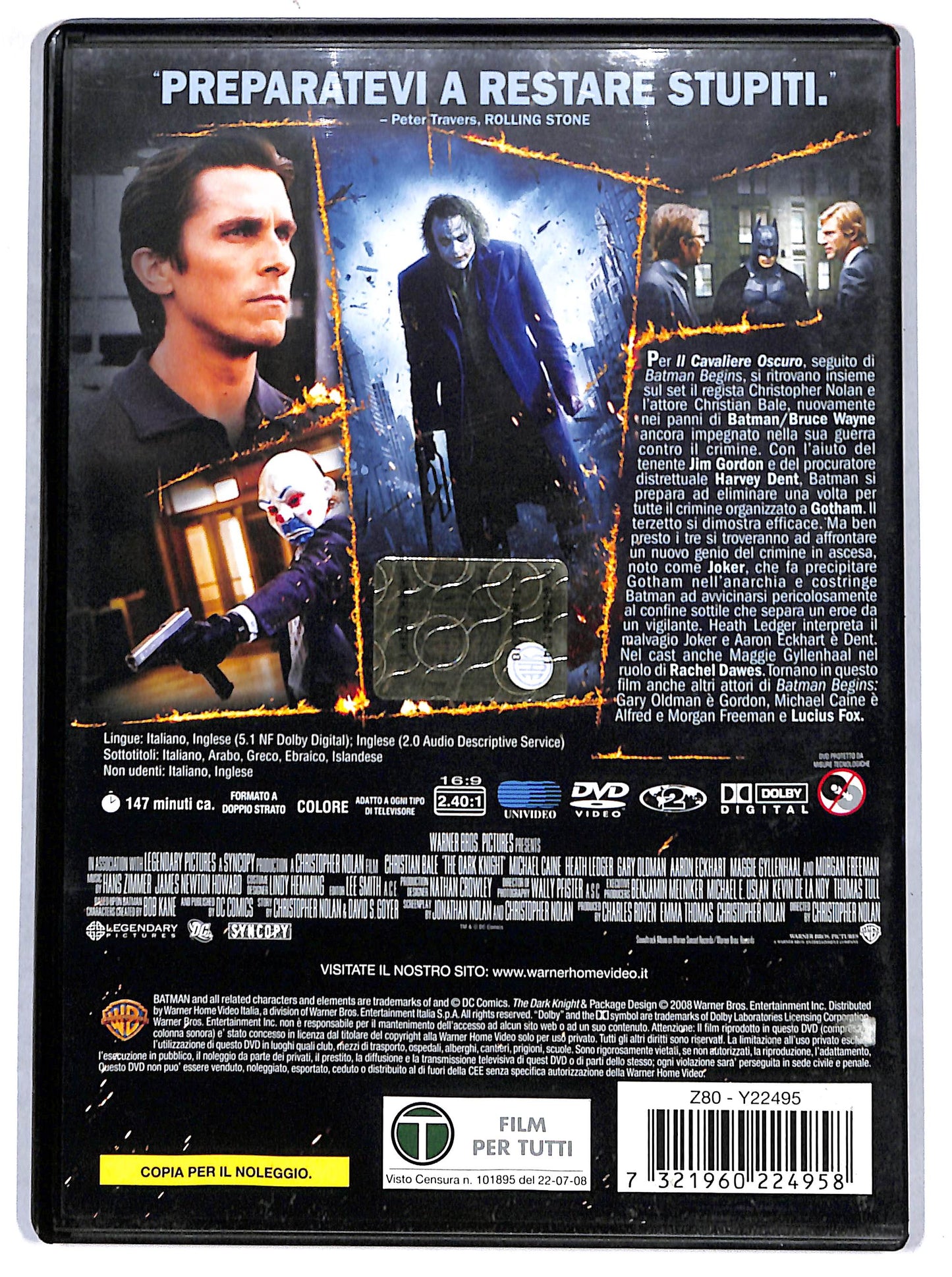 EBOND il cavaliere oscuro NOLEGGIO DVD D665827