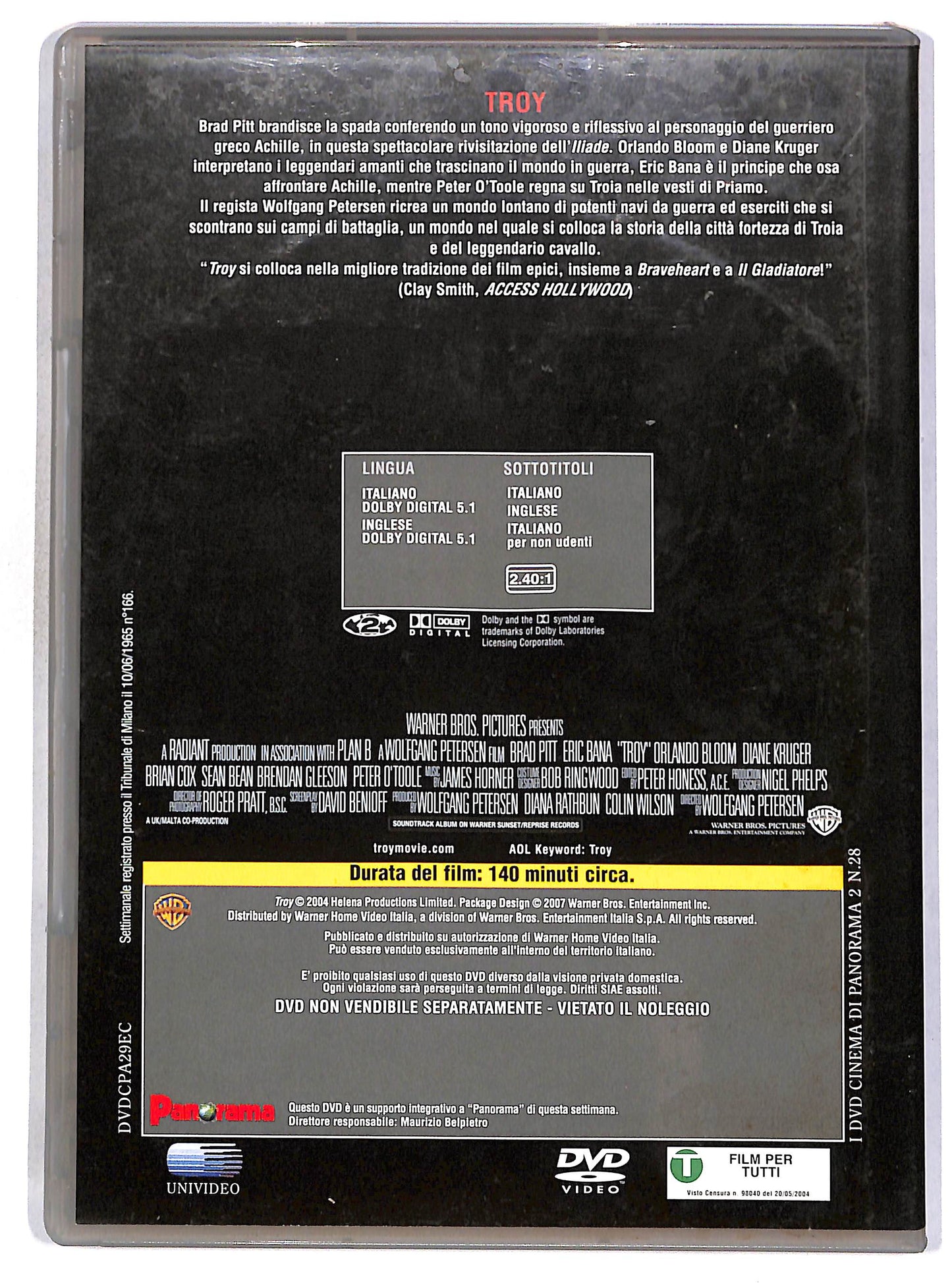 EBOND Troy EDITORIALE DVD D665911
