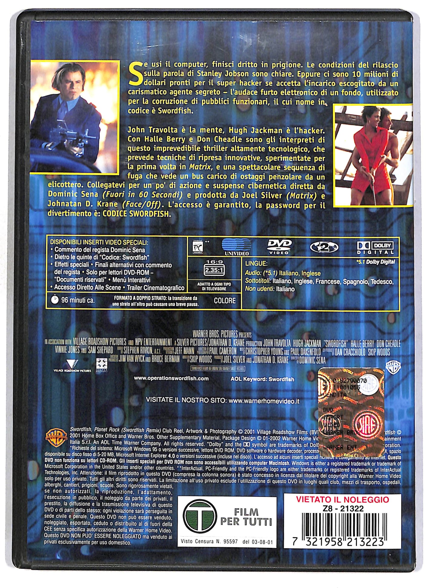 EBOND Codice Swordfish DVD D665931