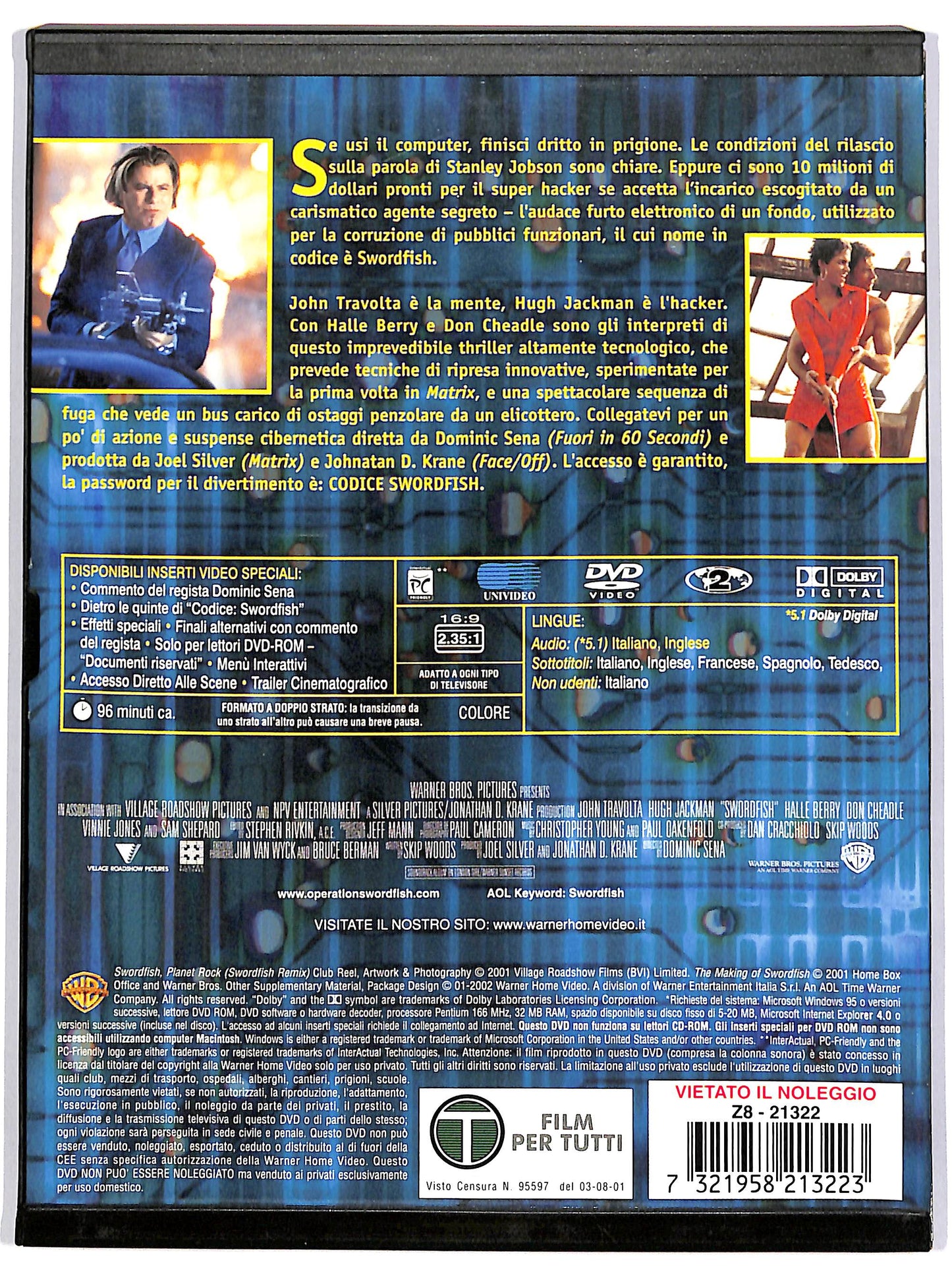 EBOND Codice Swordfish SNAPPER DVD D666110
