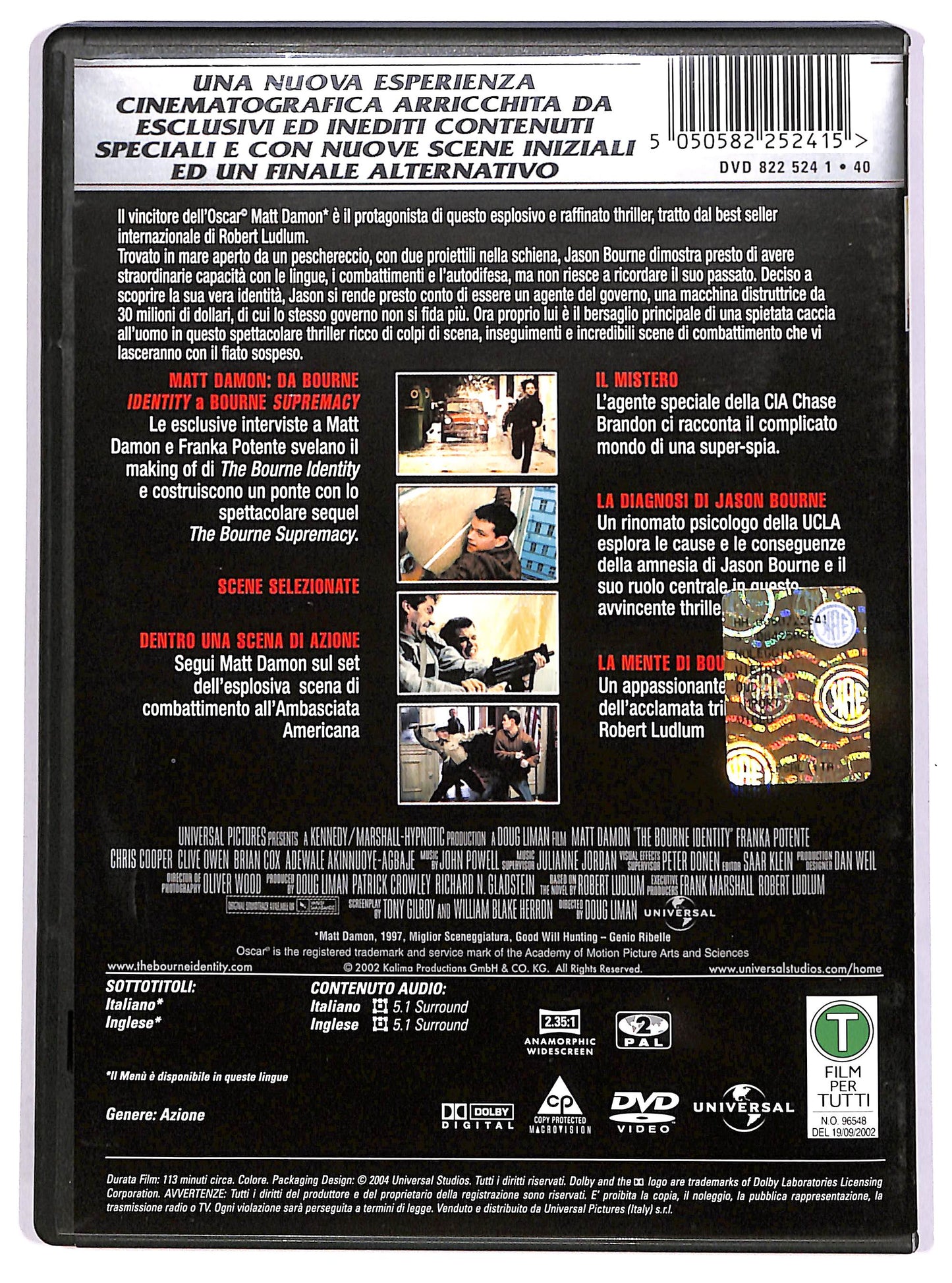 EBOND The Bourne Identity EDIZIONE SPECIALE DVD D666236