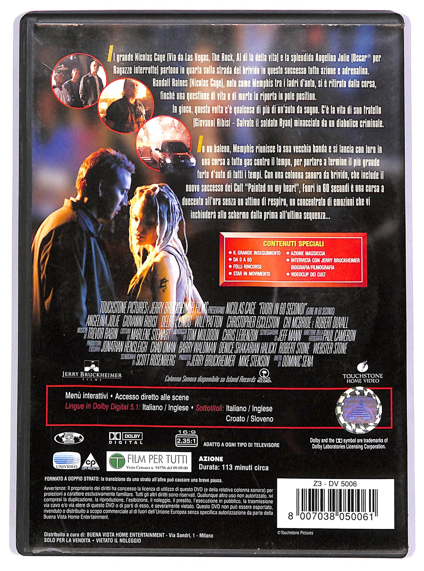 EBOND Fuori in 60 secondi DVD D666258
