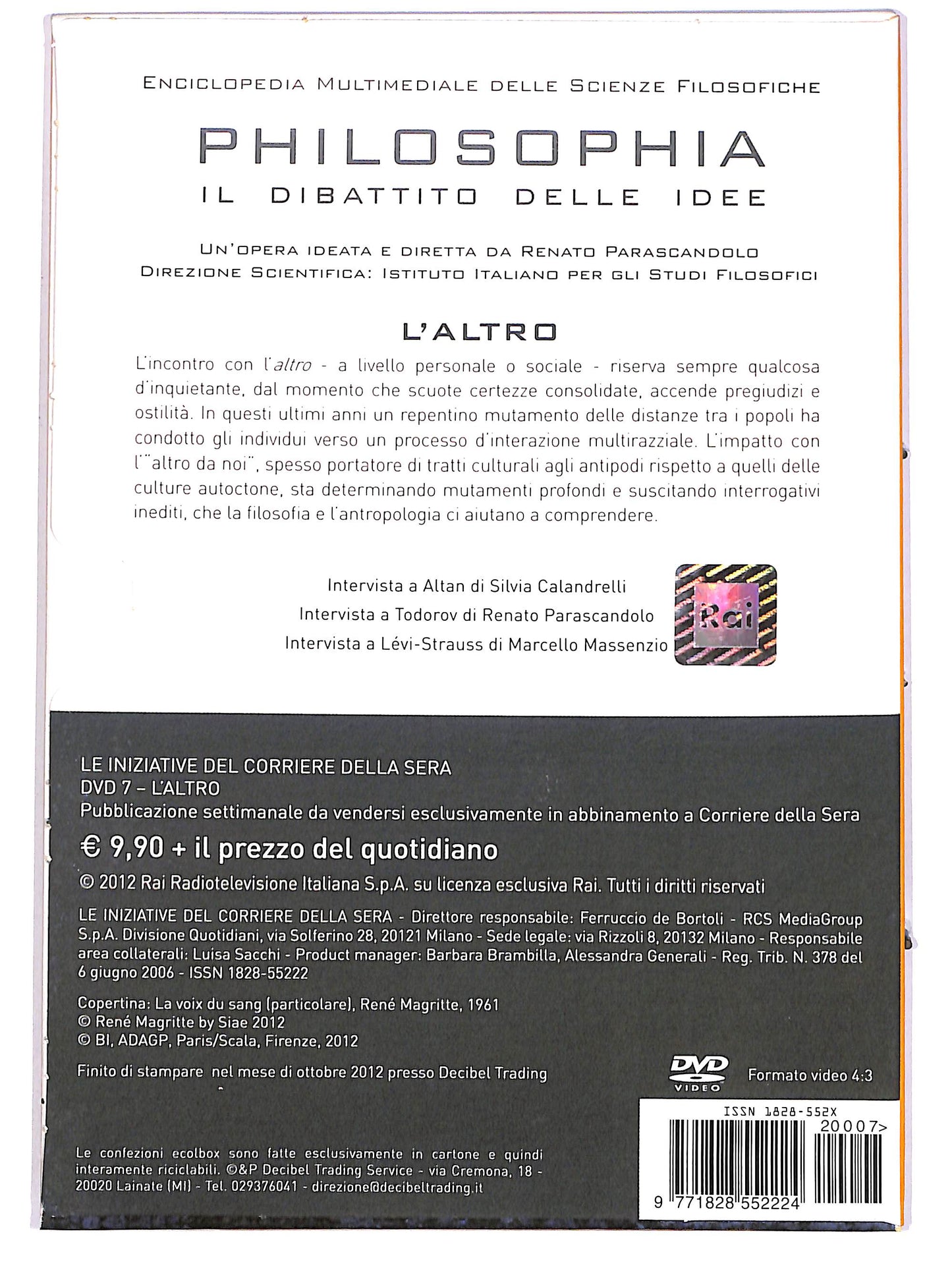 EBOND Philosophia Vol.7 - L'altro EDITORIALE DIGIPACK DVD D666307
