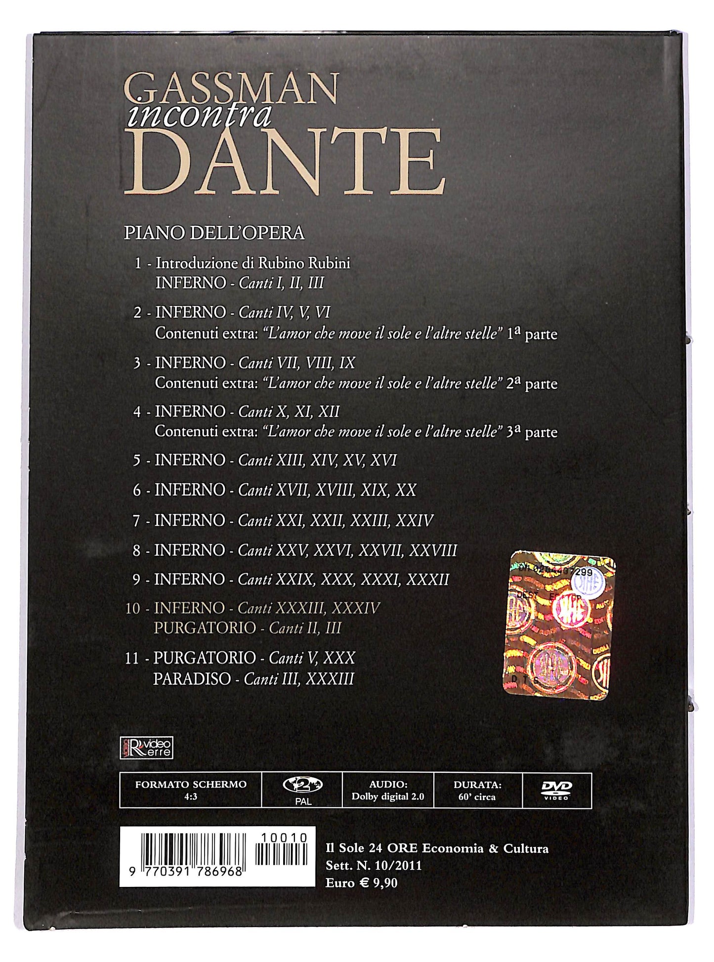 EBOND Gassman incontra Dante Vol.10 EDITORIALE DIGIPACK DVD D666310