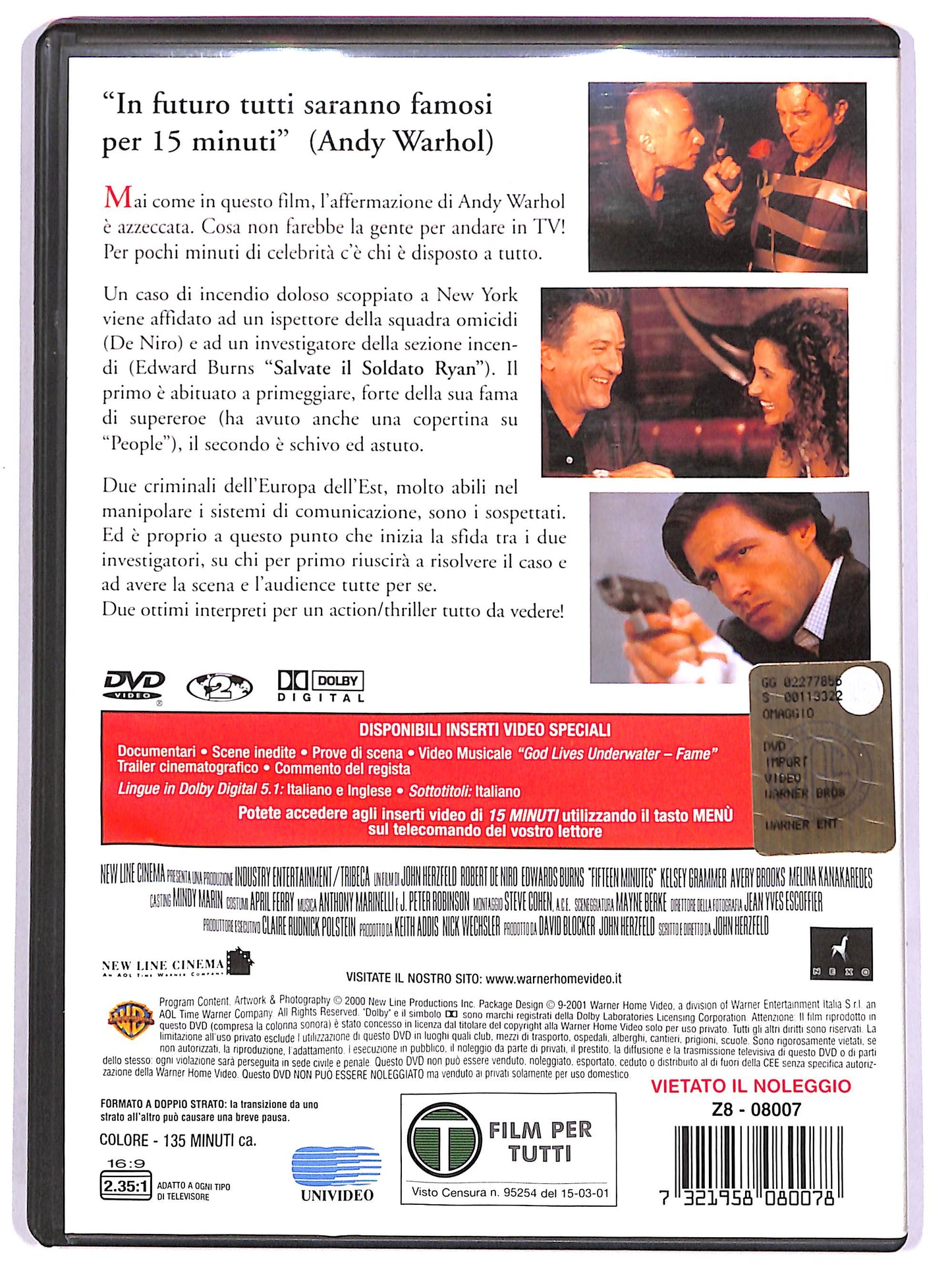 EBOND 15 minuti - Follia omicida a New York DVD D666354