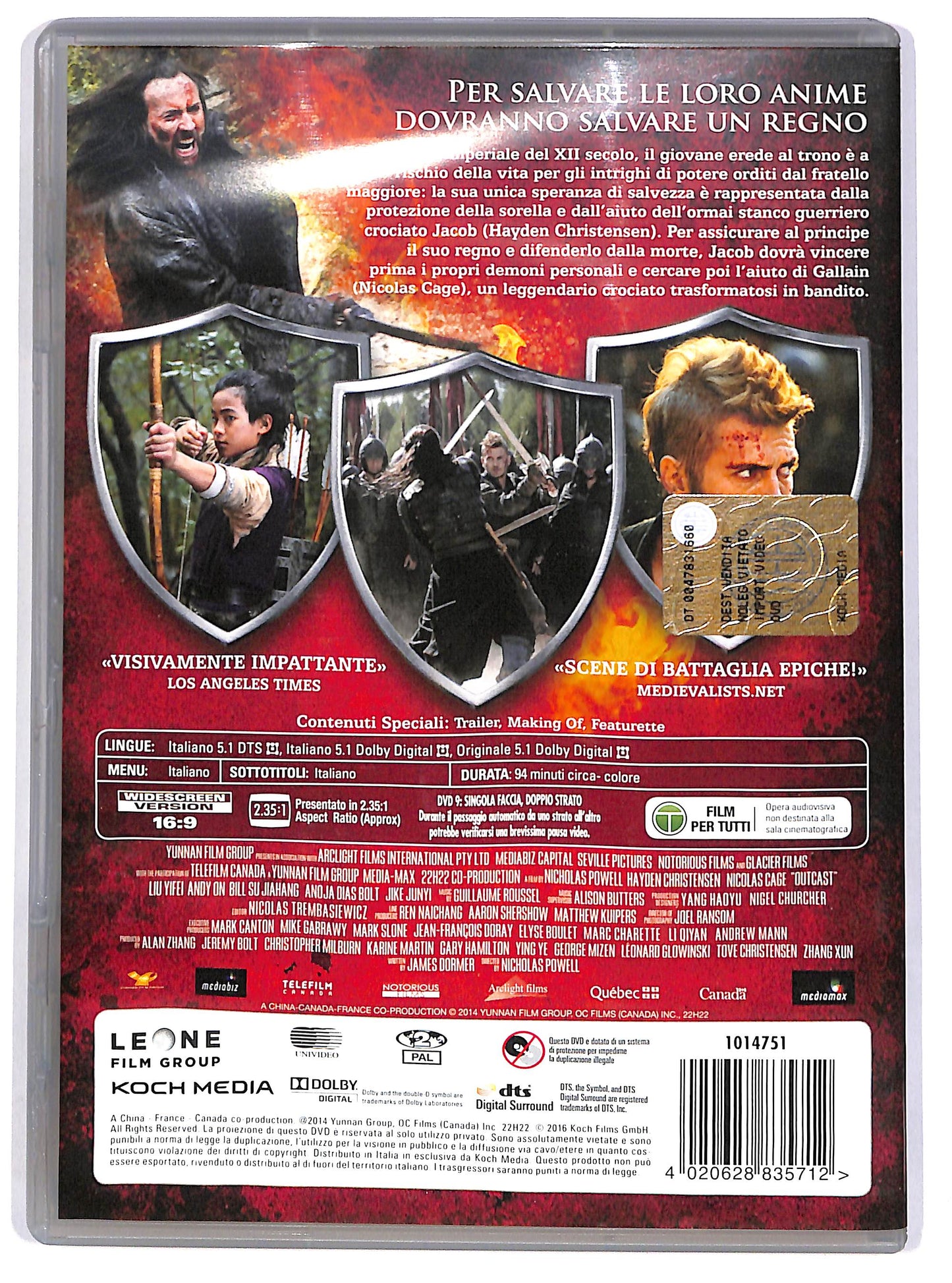EBOND Outcast - L'ultimo templare DVD D666367