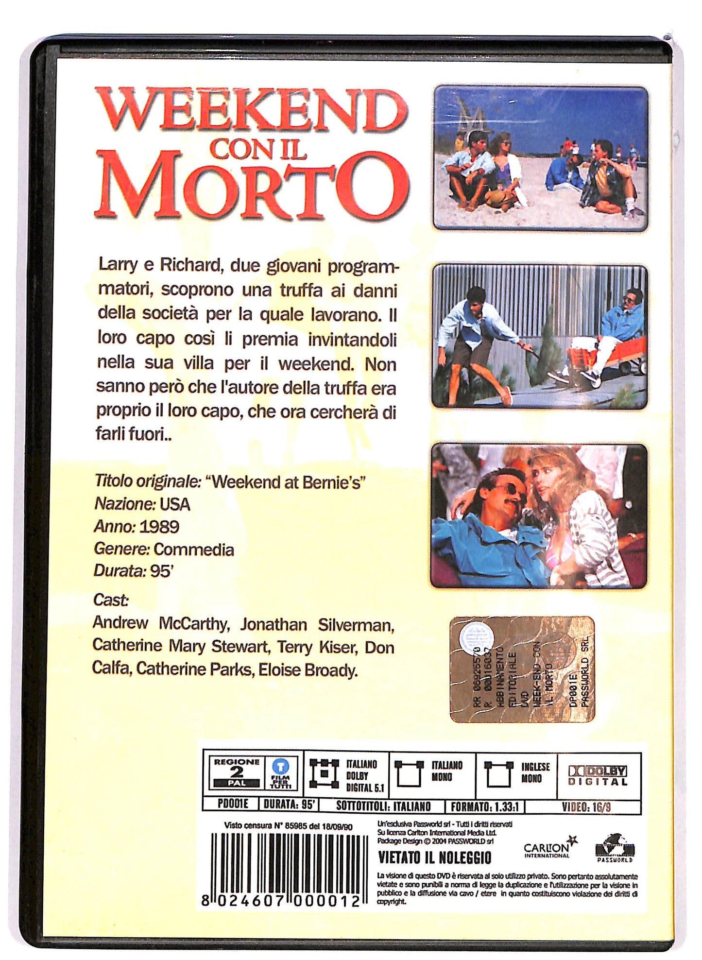 EBOND Weekend con il morto DVD D666701
