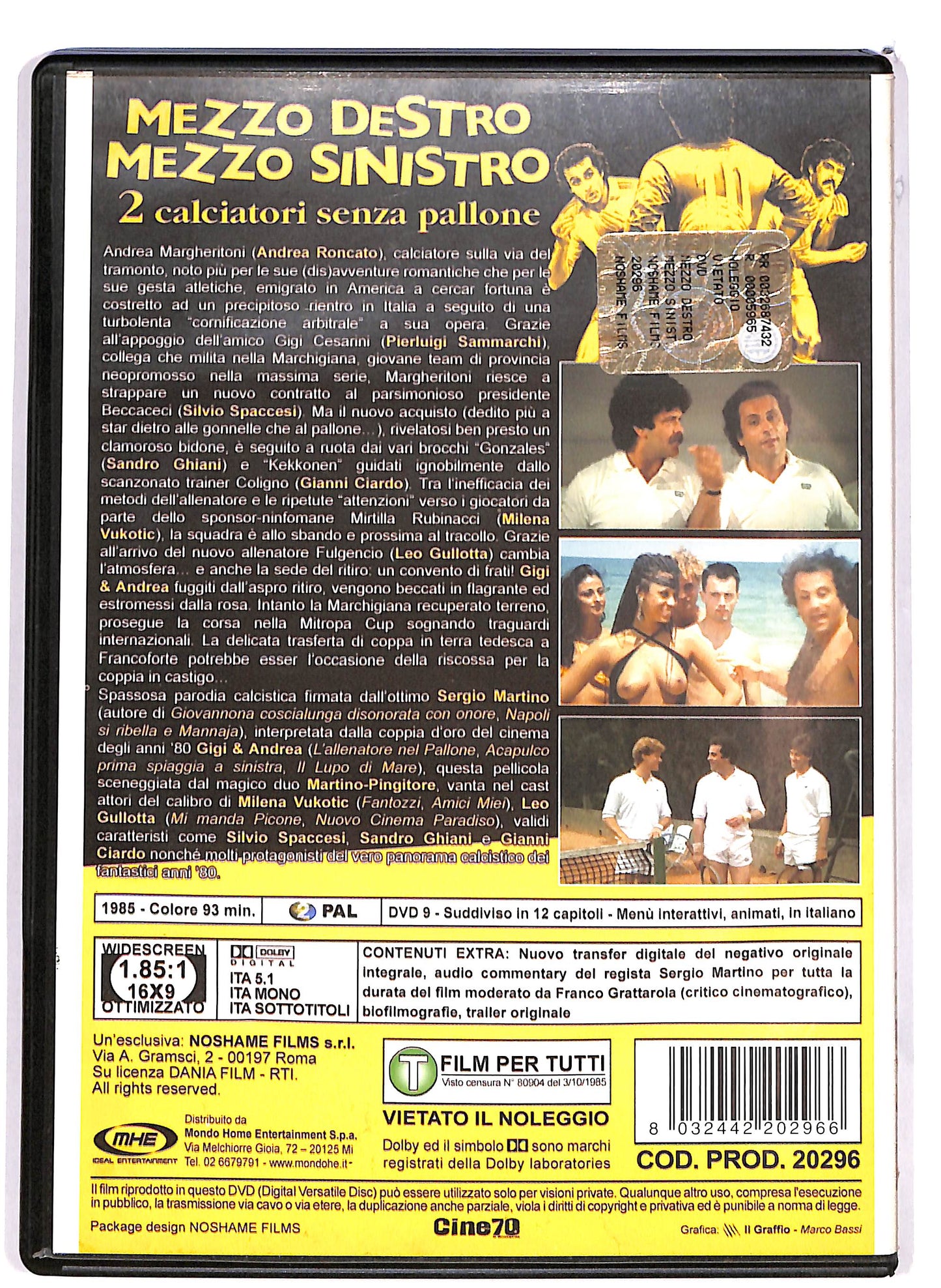 EBOND Mezzo destro mezzo sinistro - 2 calciatori senza pallone DVD D666717