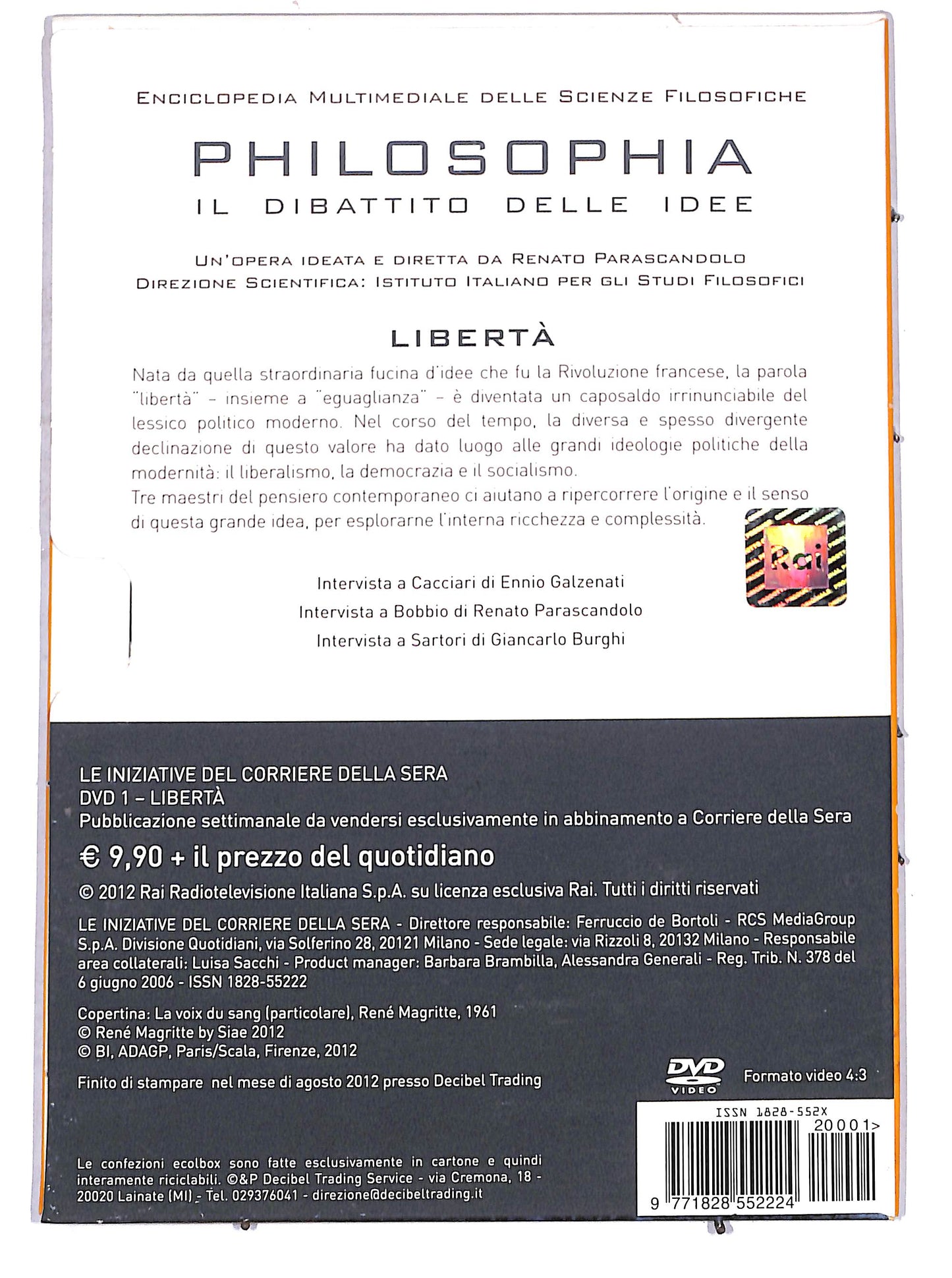 EBOND philosophia il dibattito delle idee vol 1 EDITORIALE DVD D666861