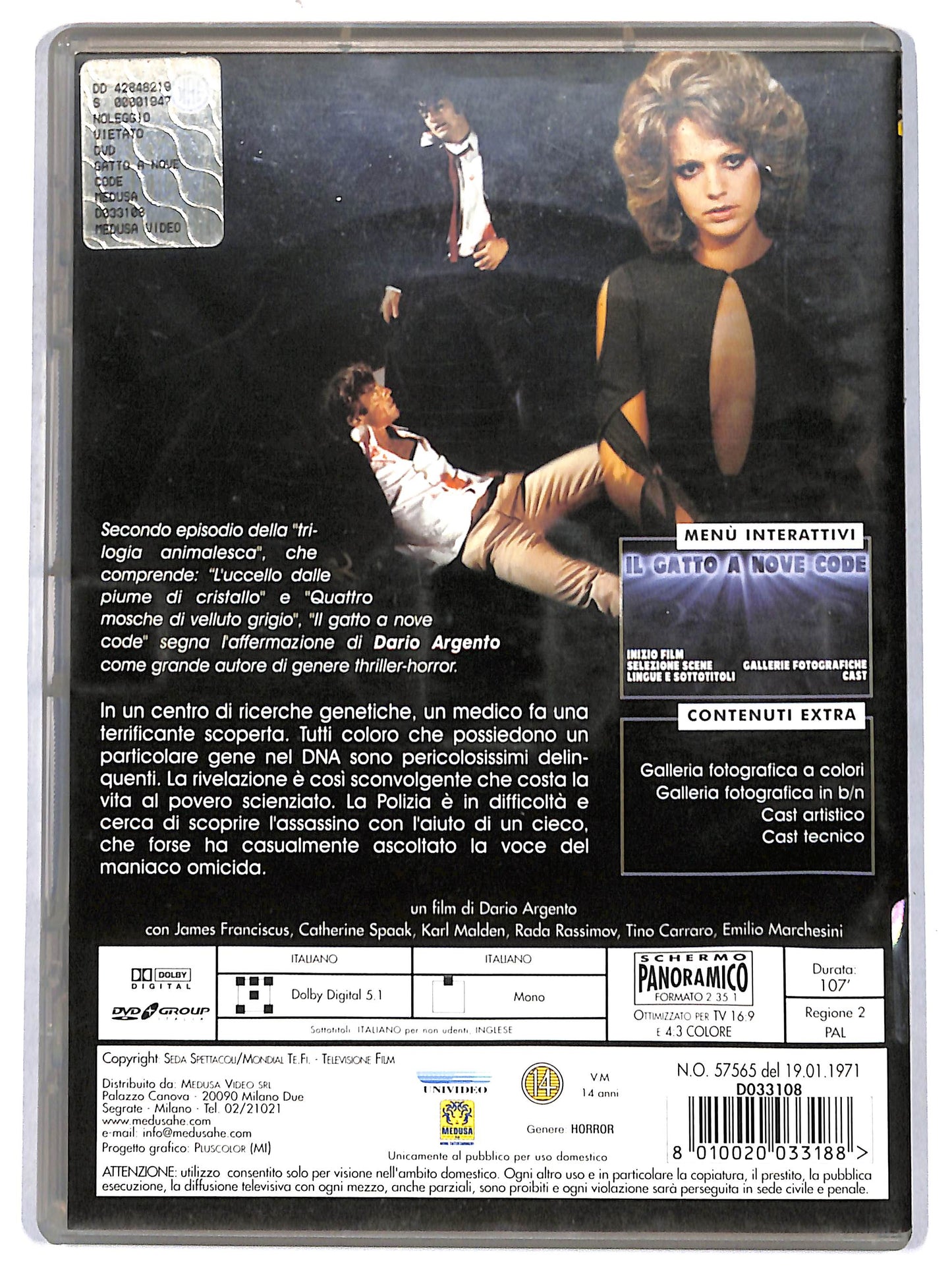 EBOND Il gatto a nove code DVD D667123