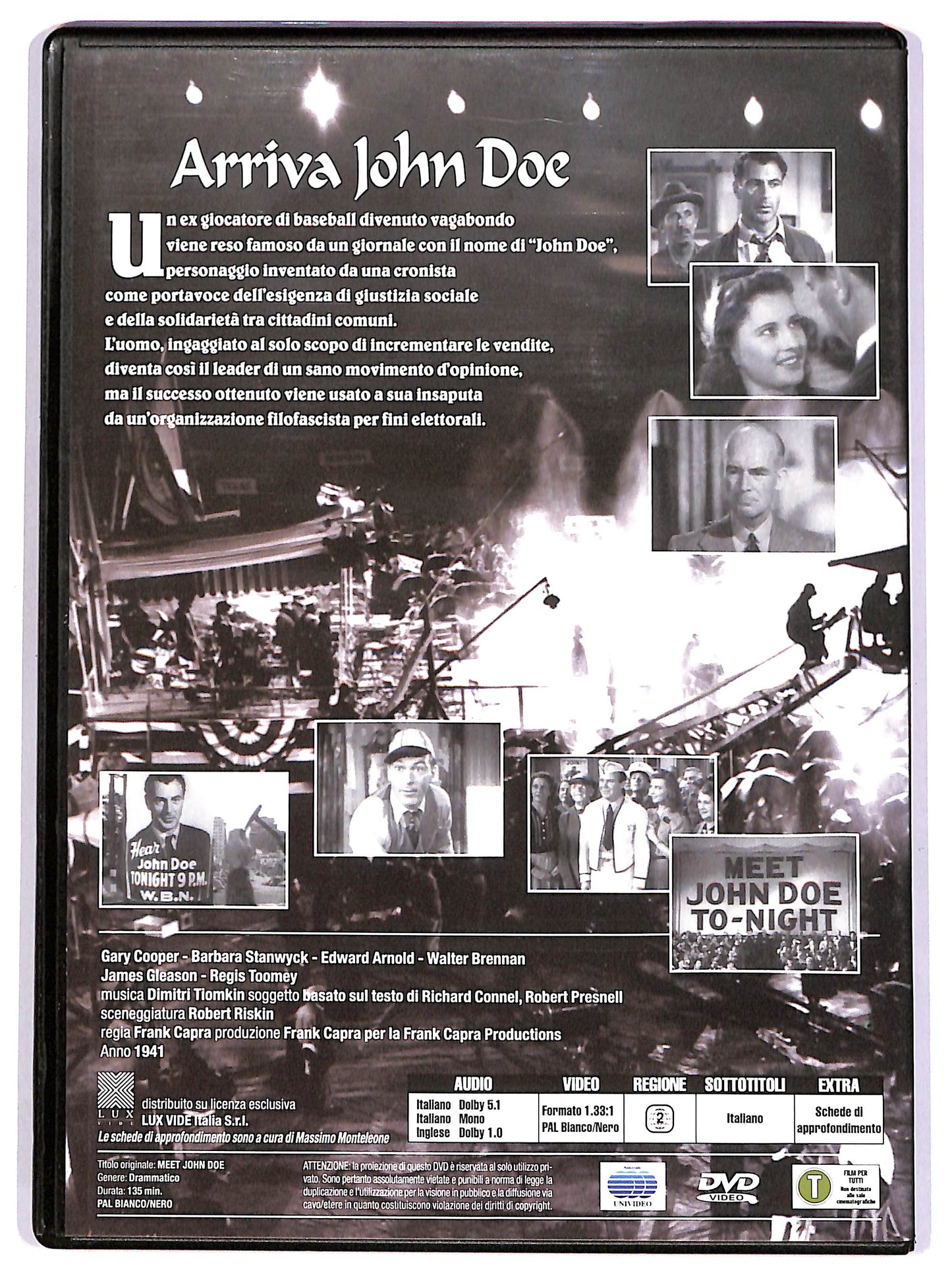 EBOND Arriva John Doe EDITORIALE DVD D667257