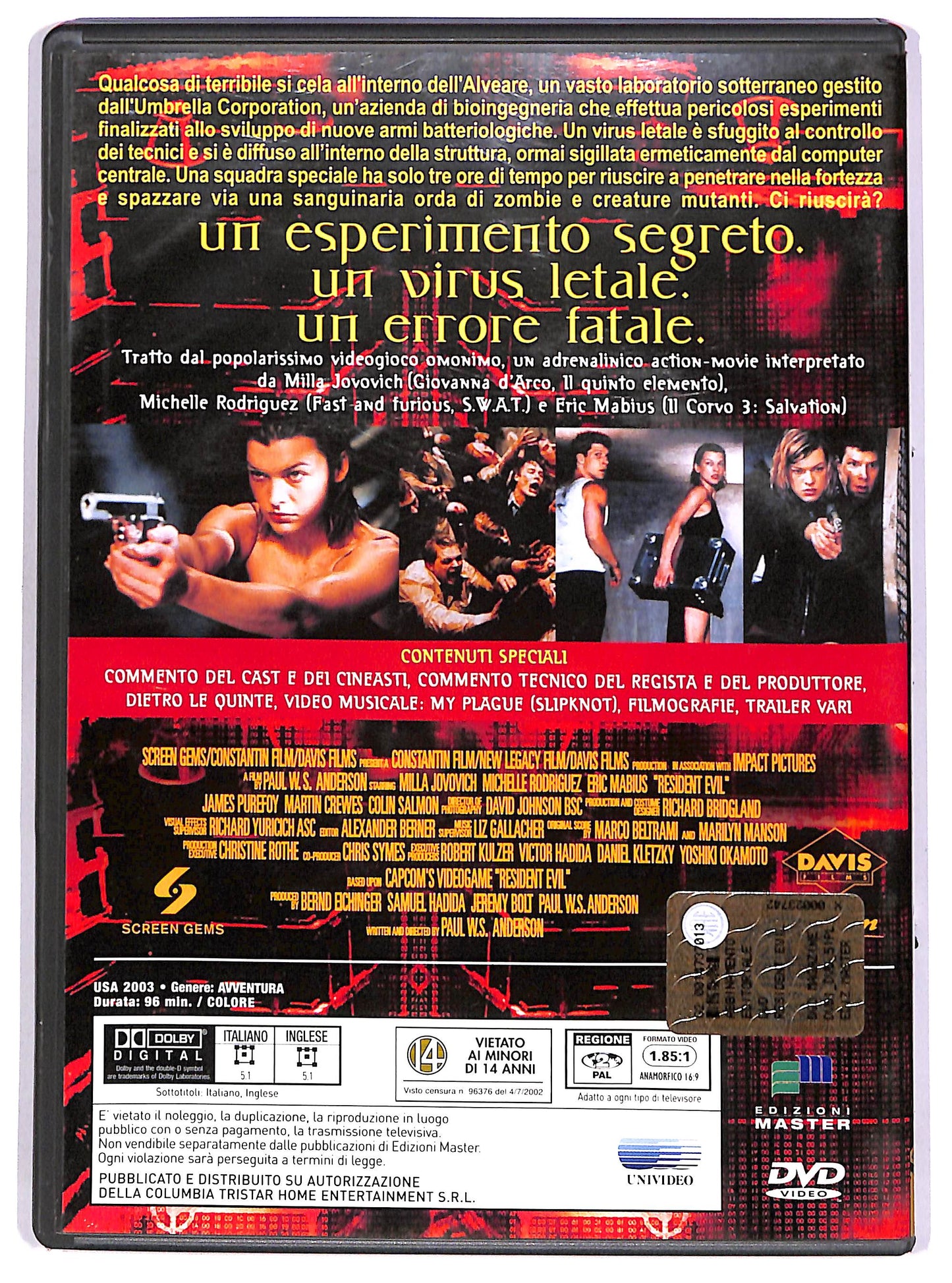 EBOND Resident Evil EDITORIALE DVD D667316