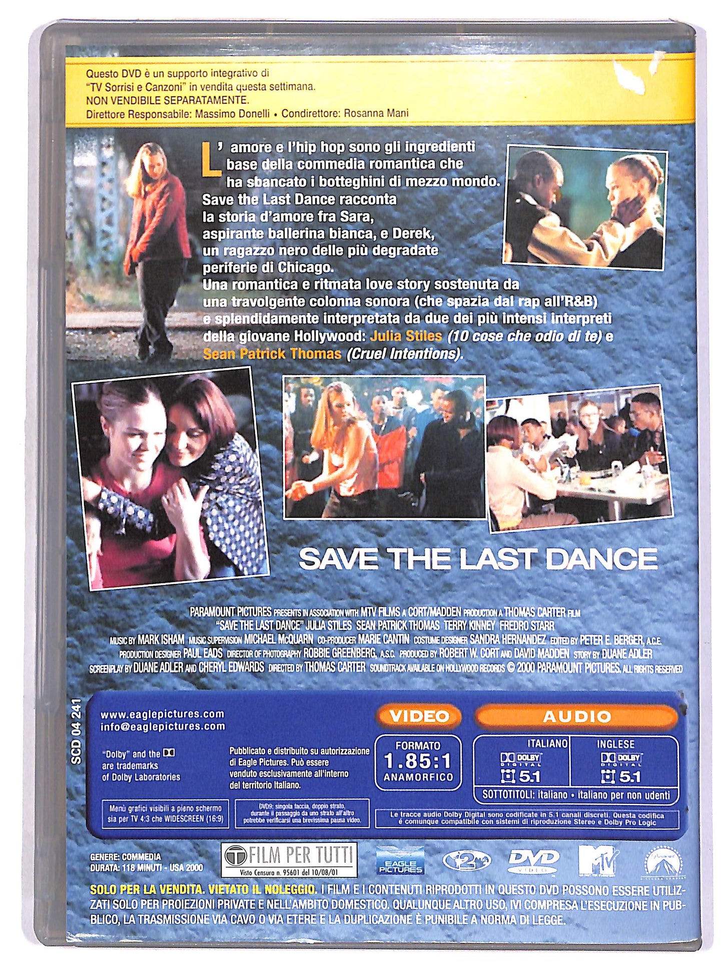 EBOND Save the Last Dance EDITORIALE DVD D667527