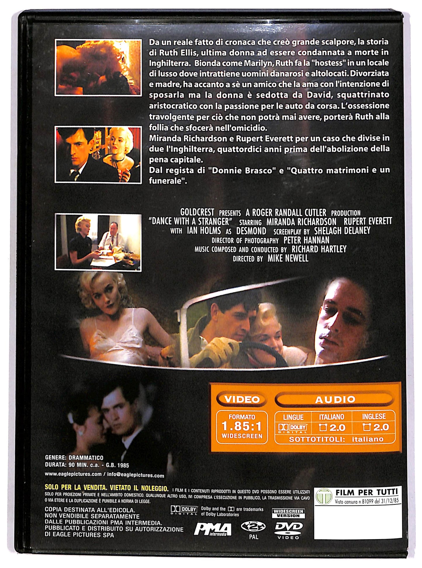 EBOND Ballando con uno sconosciuto EDITORIALE DVD D667532