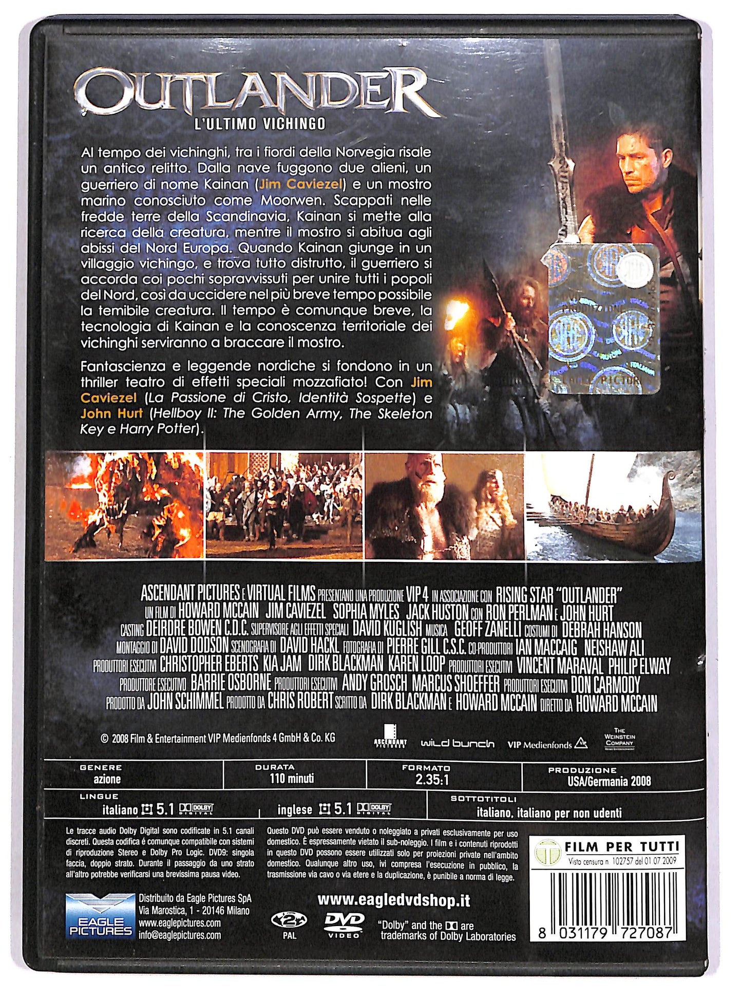EBOND Outlander - L'ultimo vichingo NOLEGGIO DVD D667539