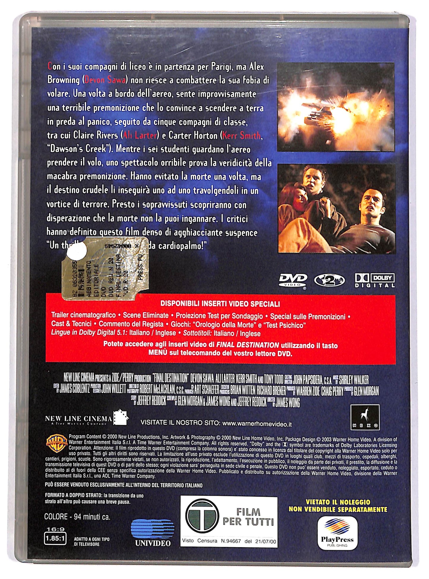 EBOND Final Destination EDITORIALE DVD D667659