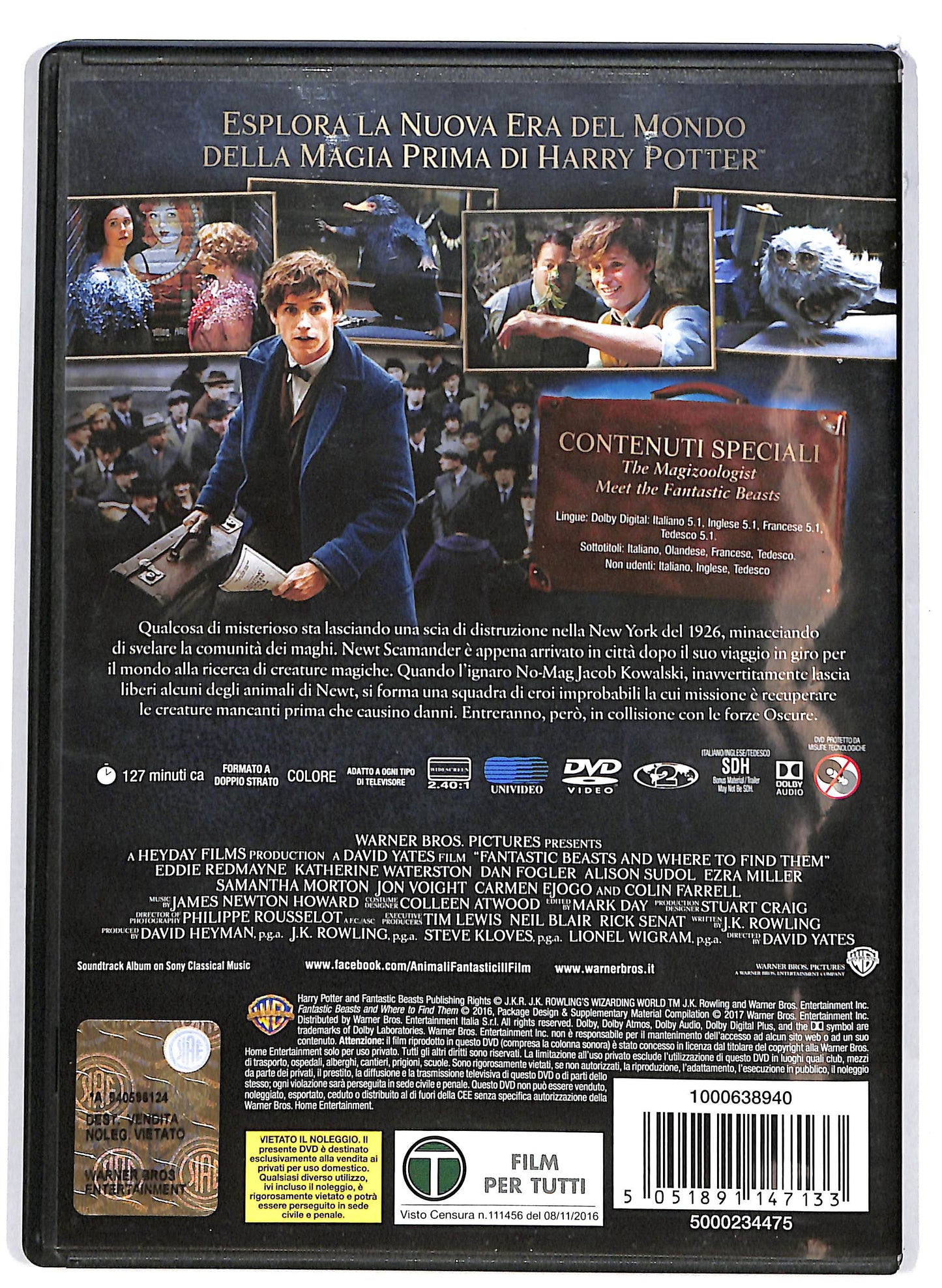 EBOND Animali fantastici - e dove trovarli DVD D667738