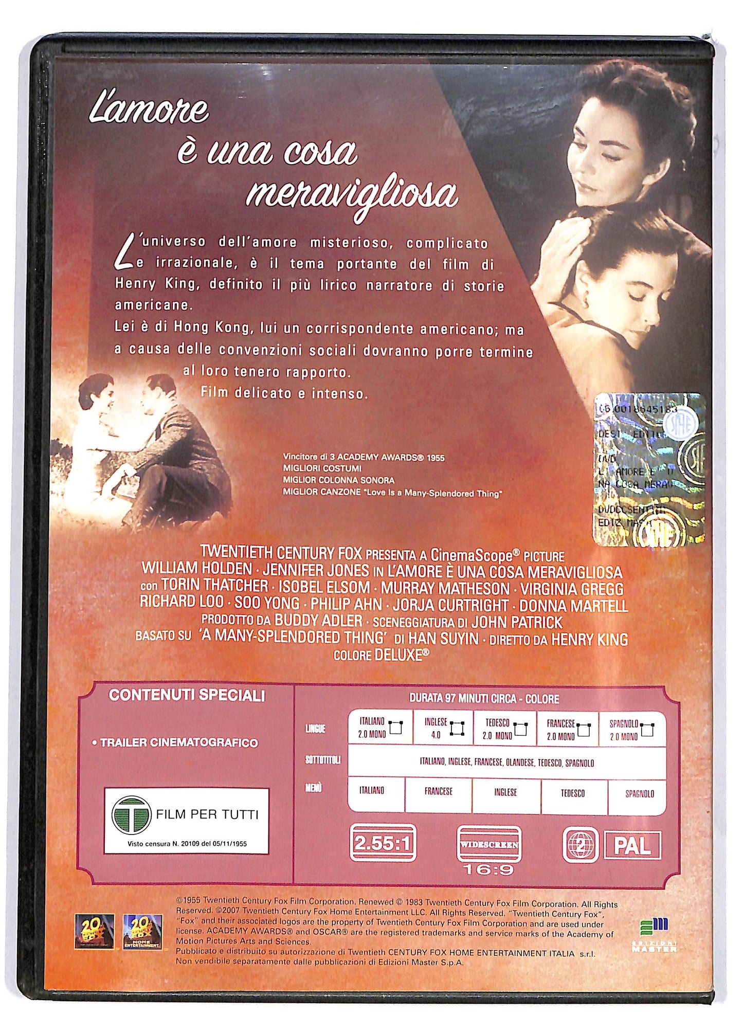 EBOND L'amore e una cosa meravigliosa EDITORIALE DVD D668049