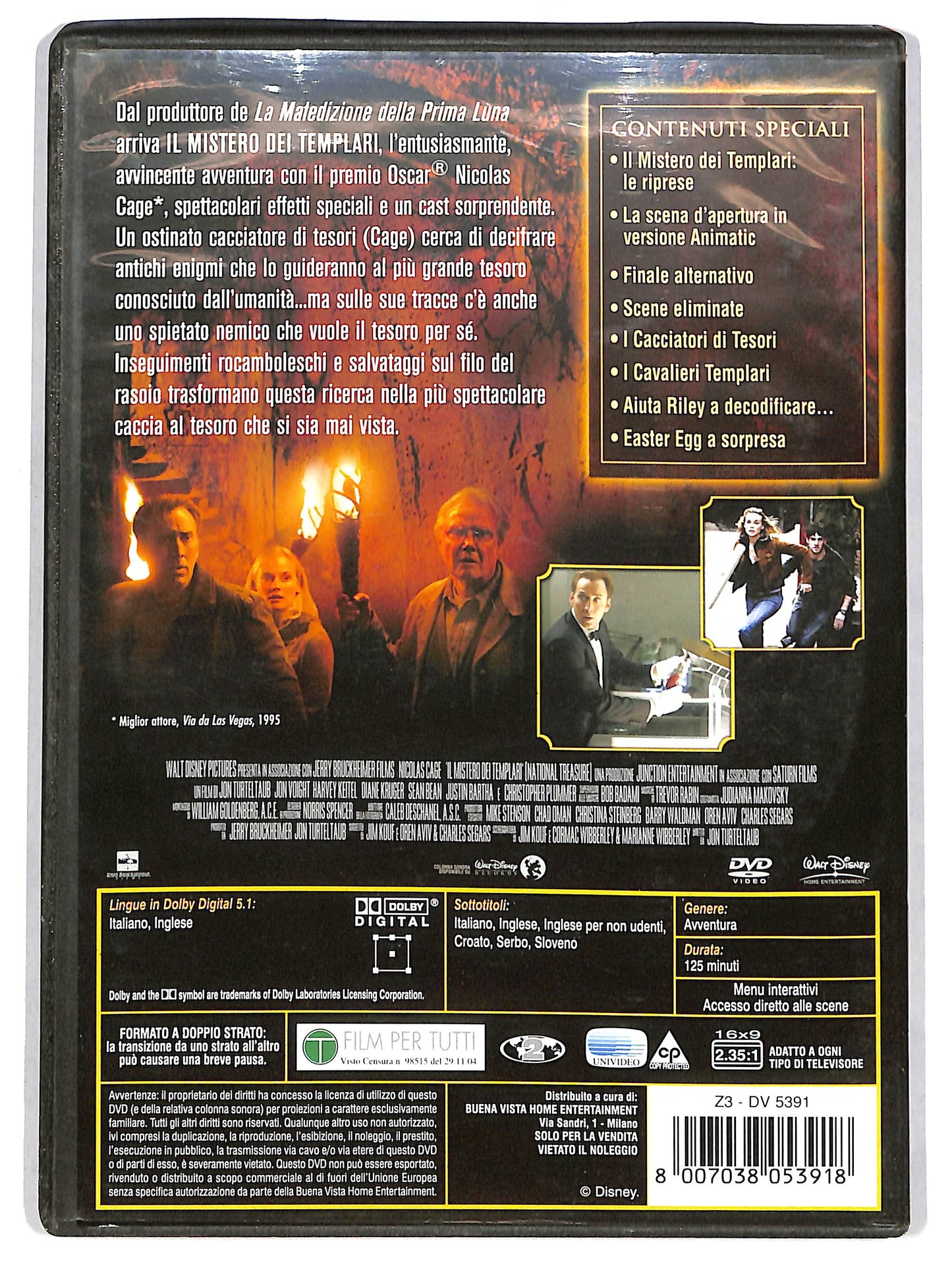 EBOND Il mistero dei Templari - National Treasure DVD D668246