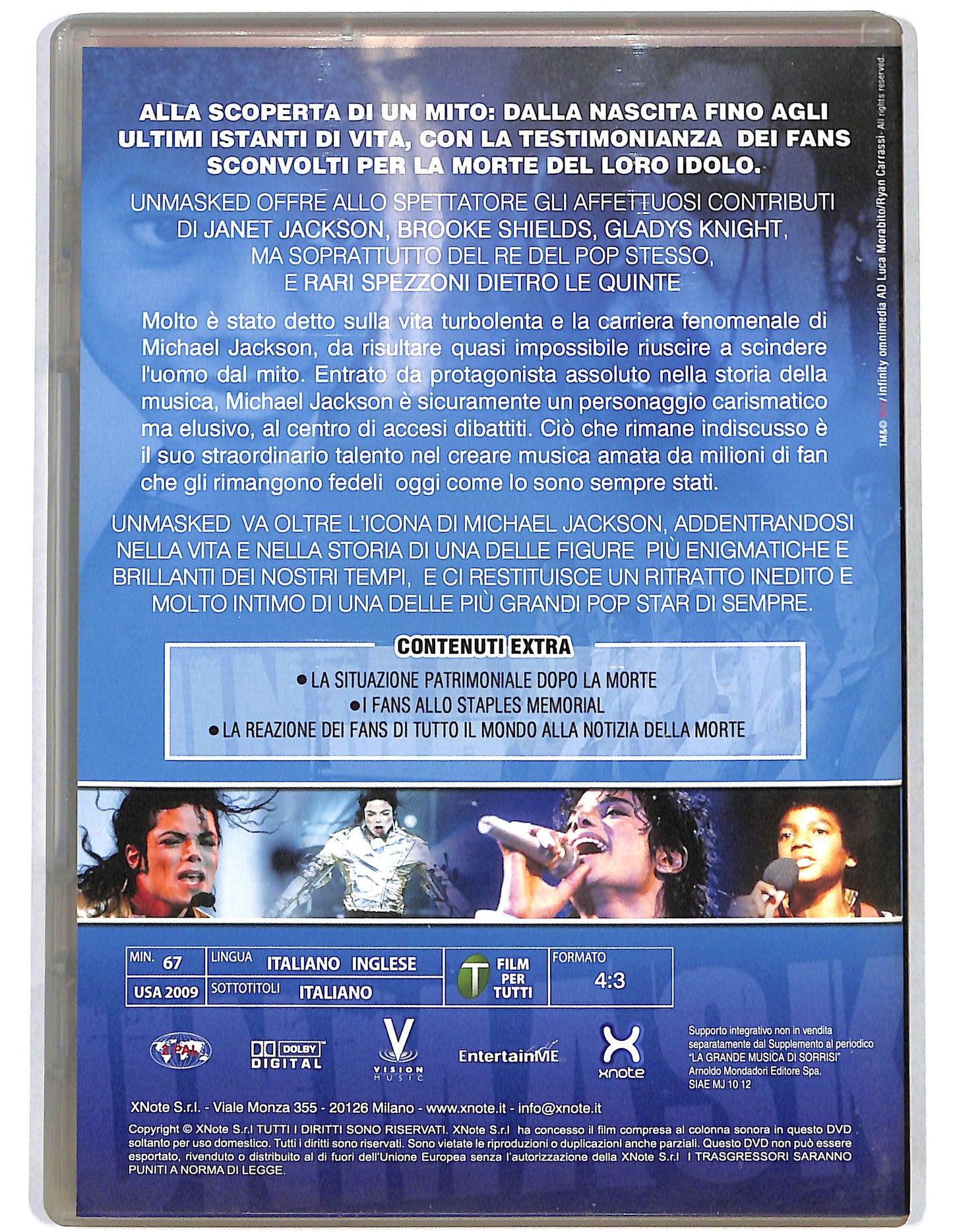 EBOND Jackson Michael Unmasked EDITORIALE DVD D668326