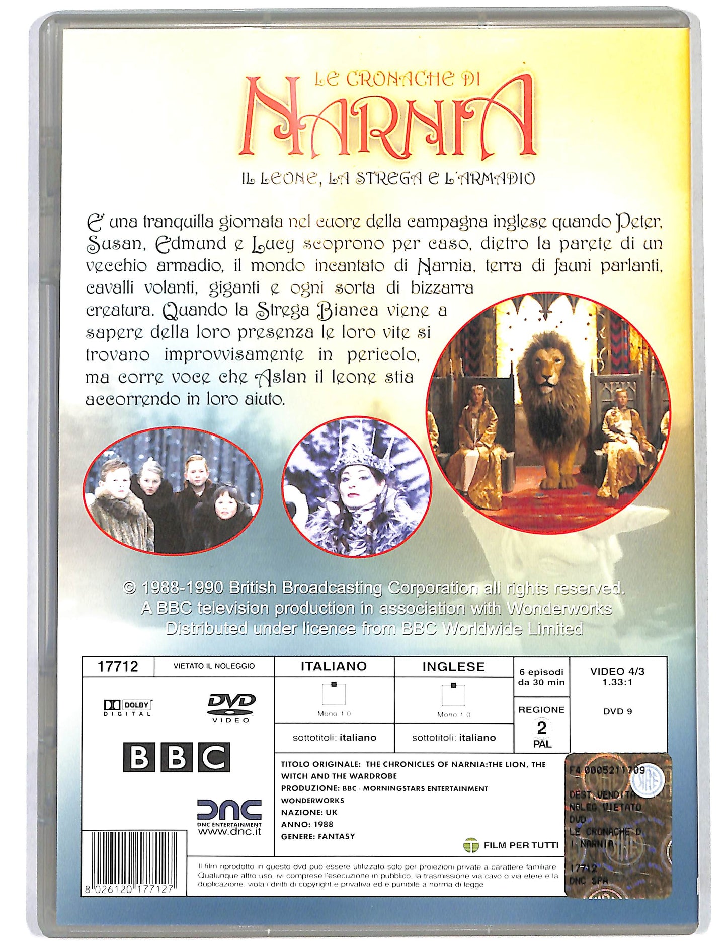 EBOND Le cronache di Narnia Il leone, la strega e l'armadio DVD D668426