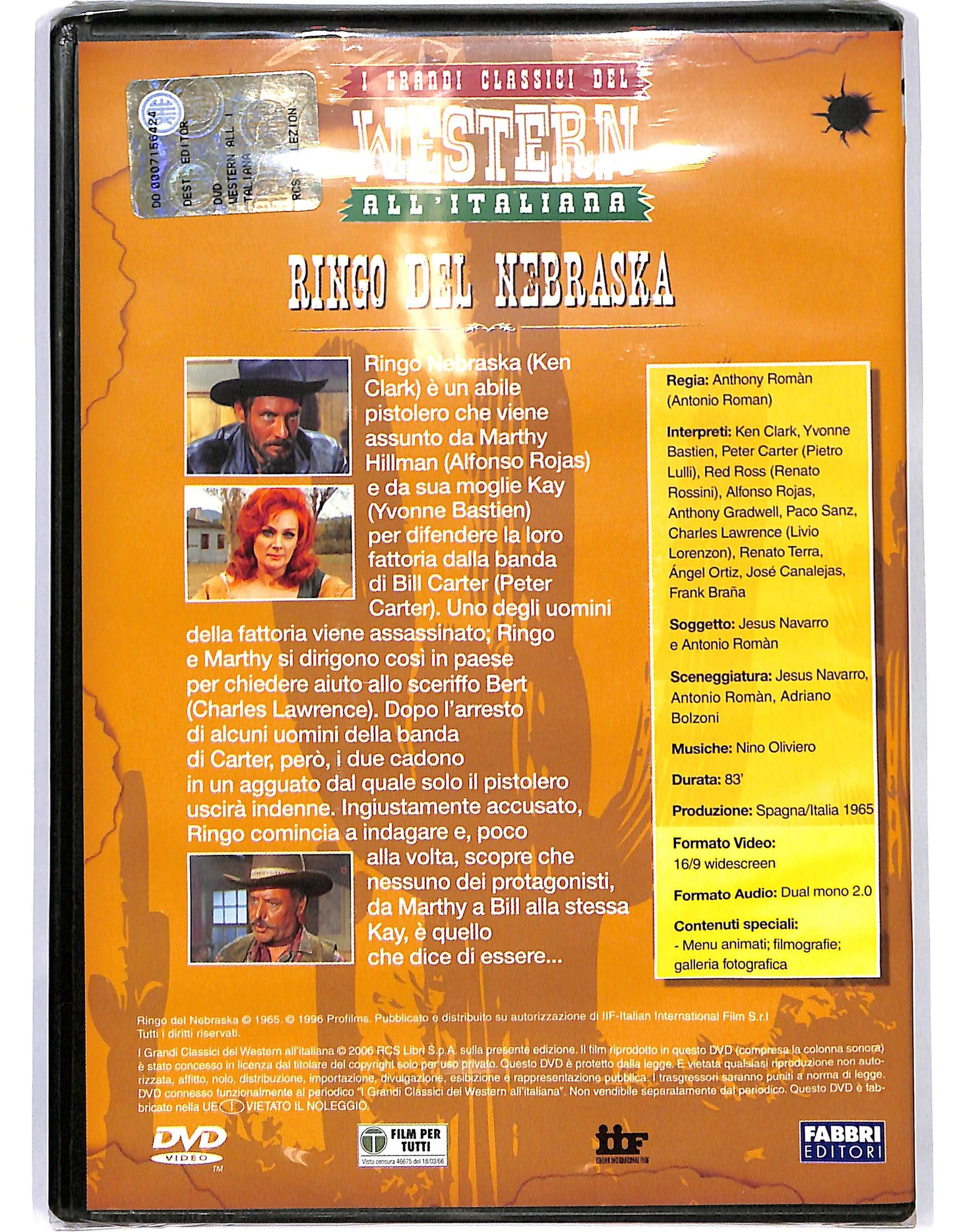 EBOND Ringo del Nebraska EDITORIALE DVD D668934