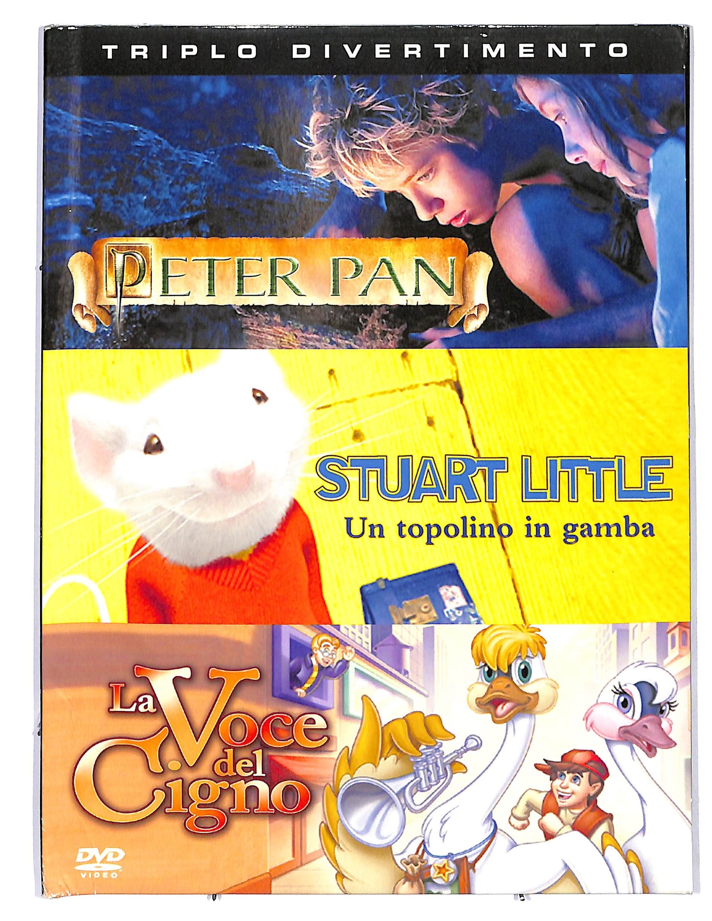 EBOND Peter Pan + Stuart little + La voce del cigno DVD D668949