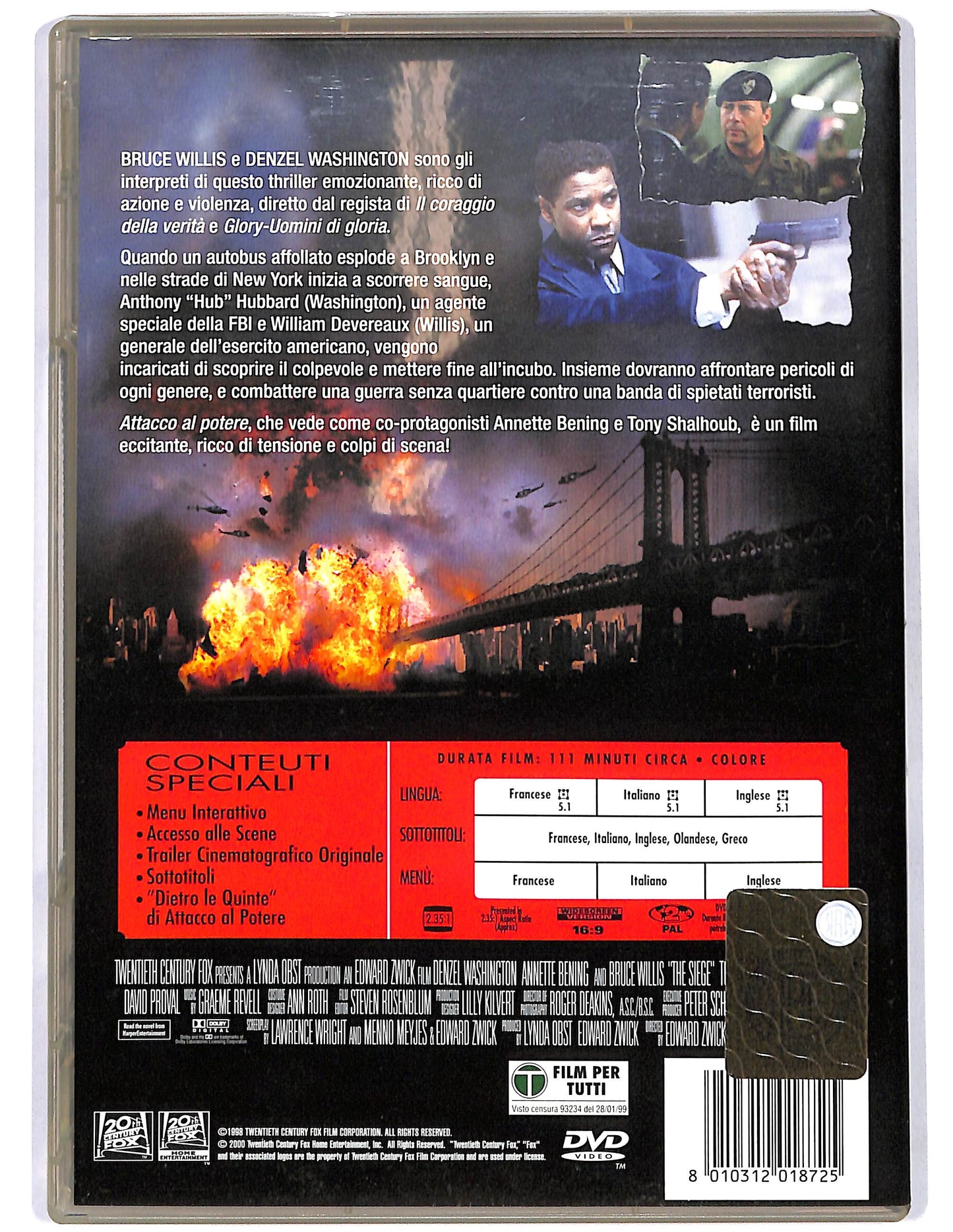 EBOND Attacco al potere DVD D669036