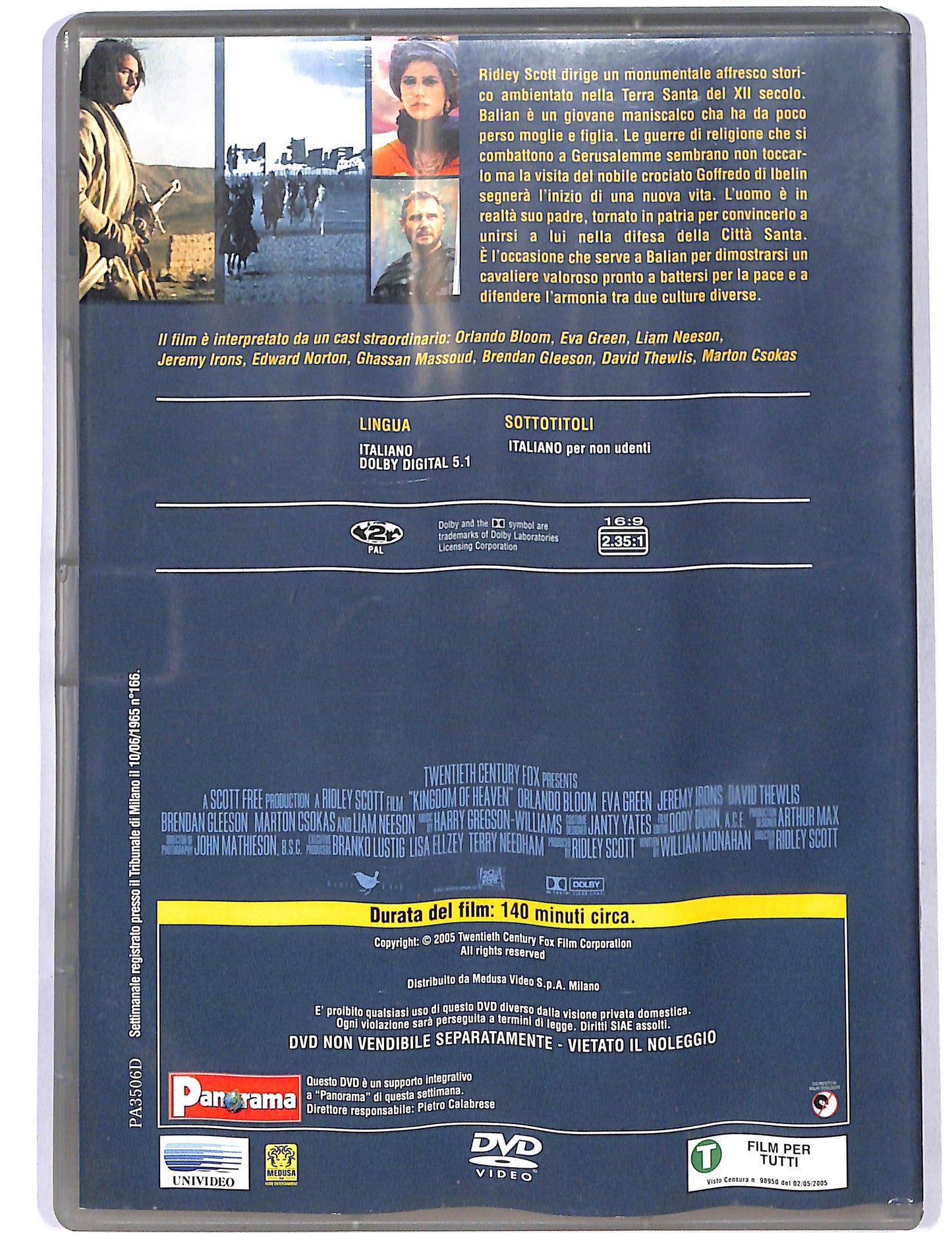 EBOND Le crociate Kingdom of Heaven EDITORIALE DVD D669149