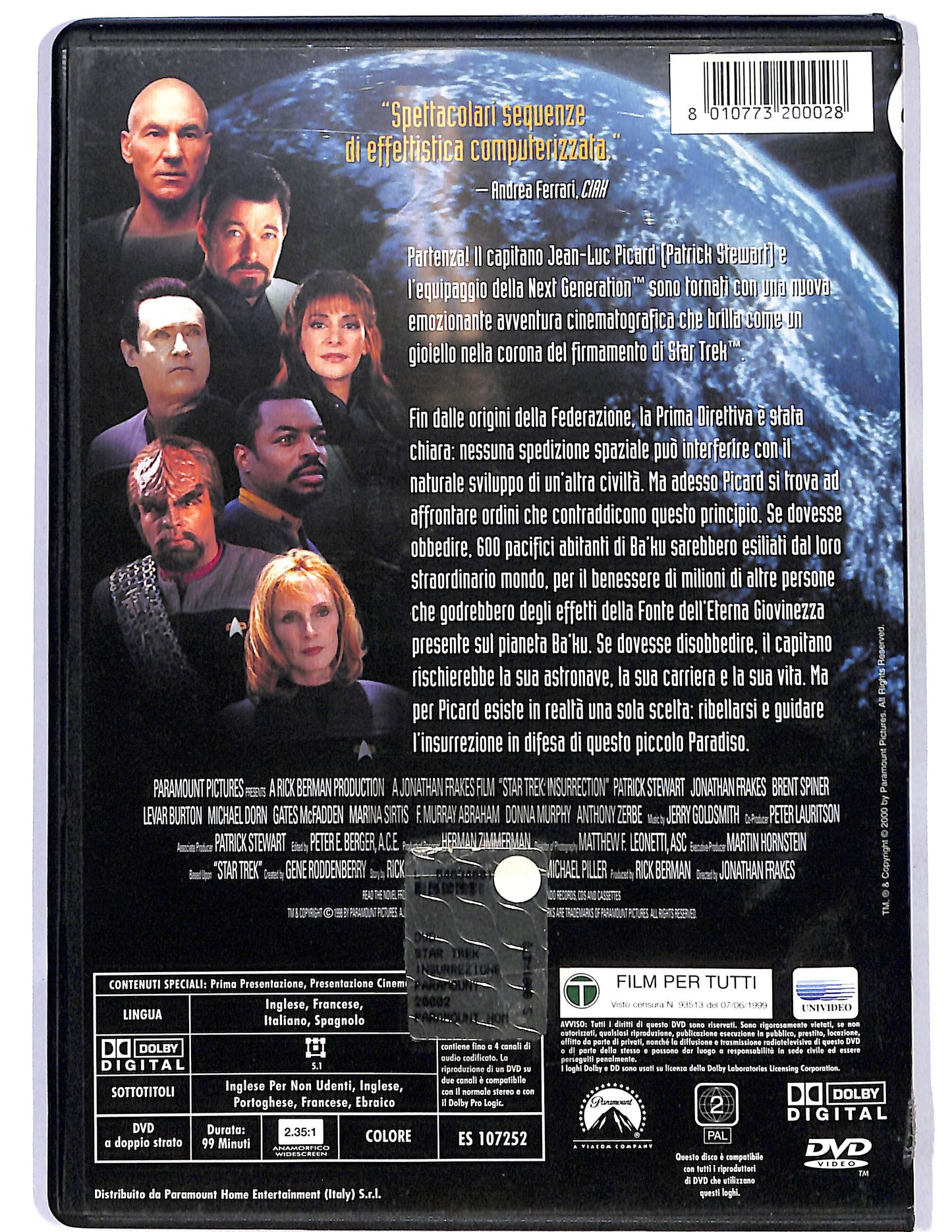 EBOND Star Trek L'insurrezione NOLEGGIO DVD D669155