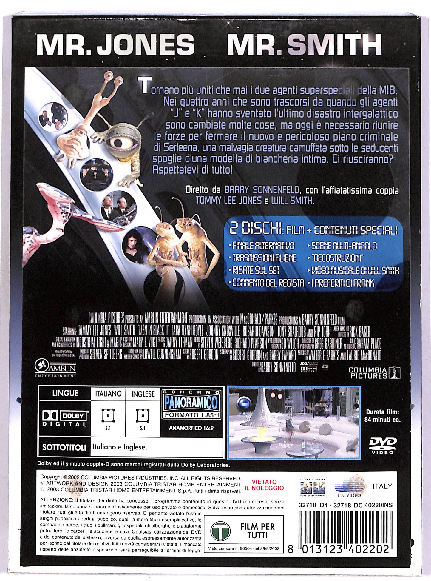 EBOND MIIB - Men in Black 2 (2 dischi) DIGIPACK DVD D669240