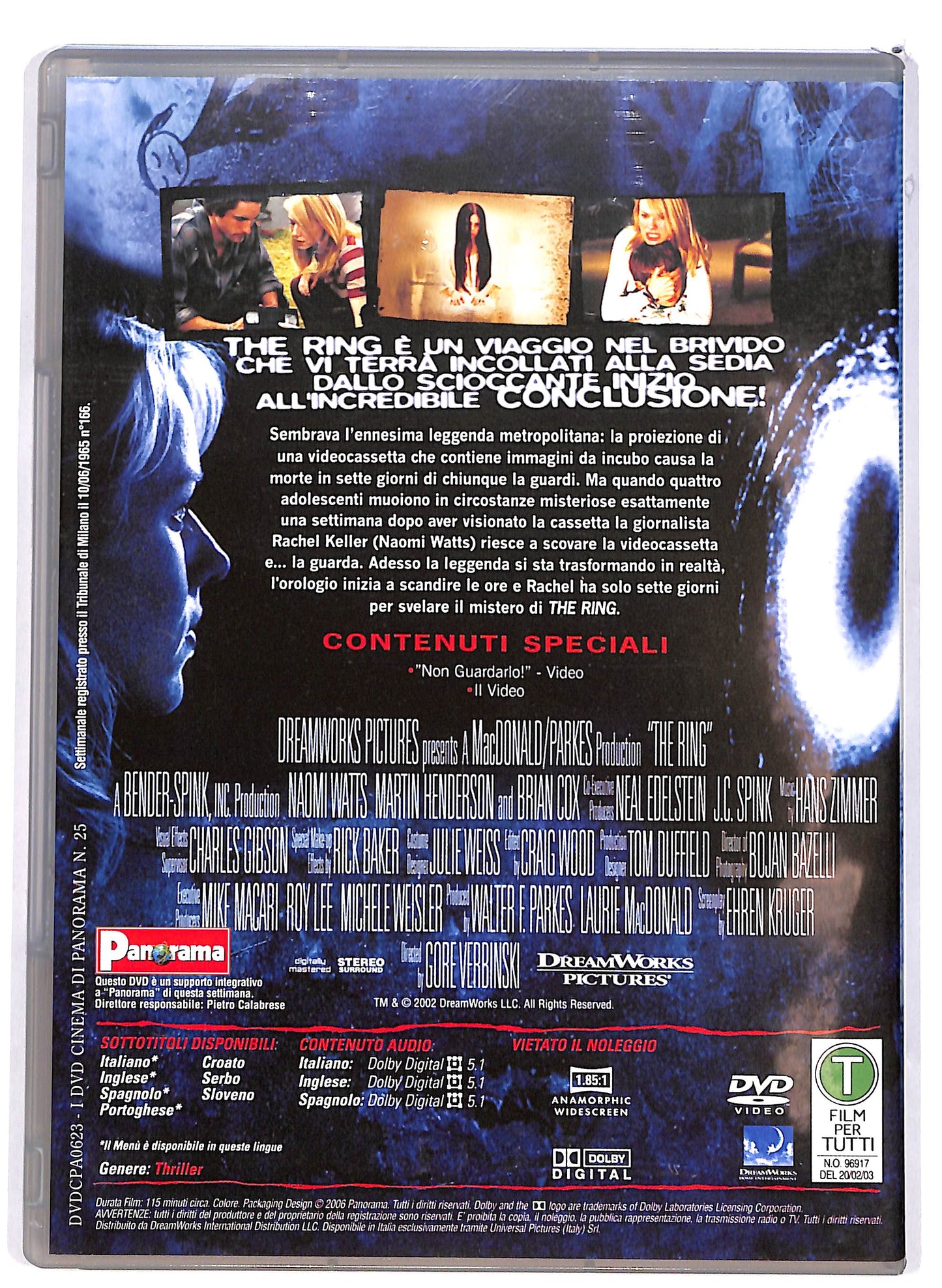 EBOND The Ring EDITORIALE DVD D669550