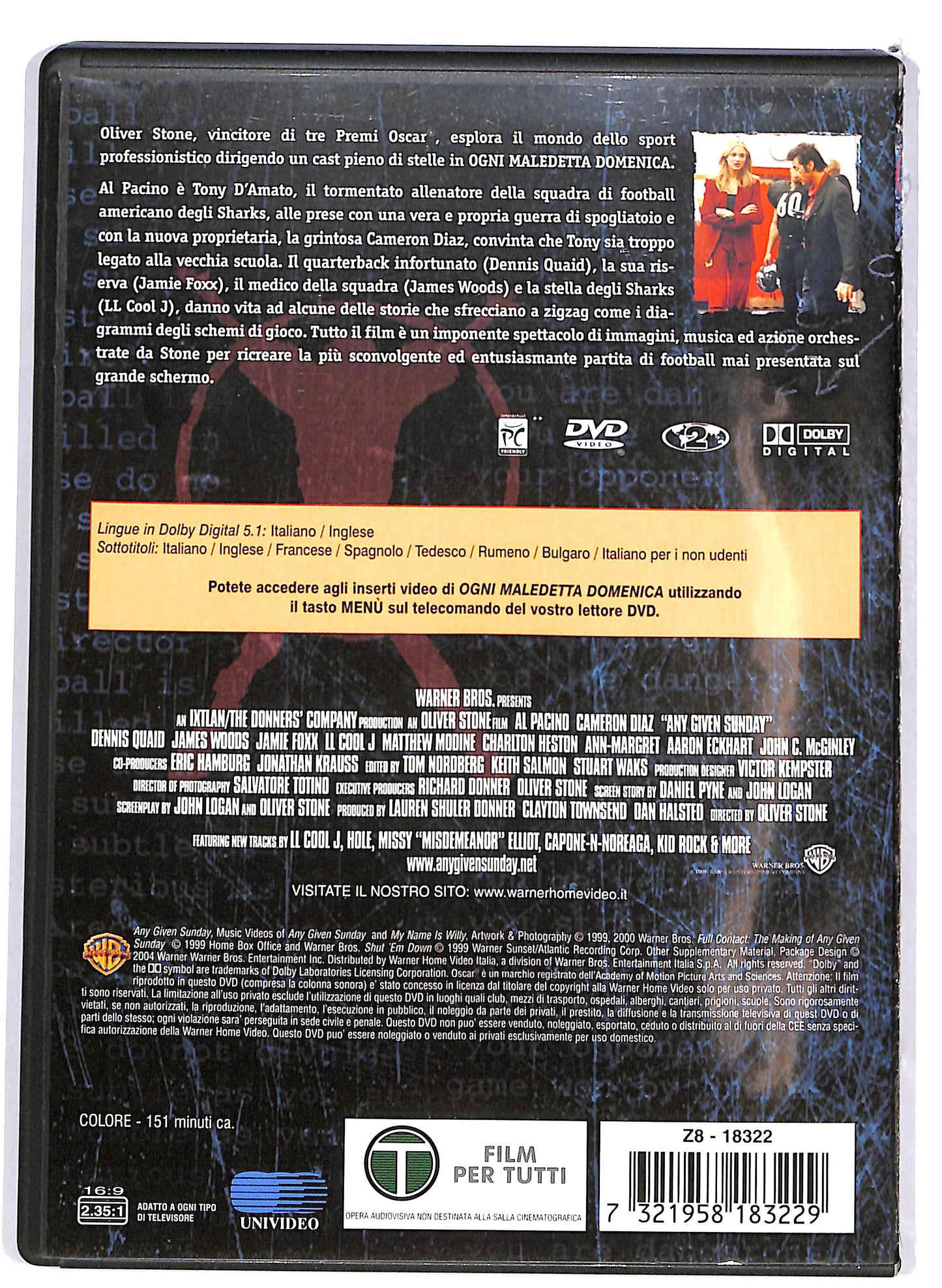 EBOND Ogni maledetta domenica DVD D669559