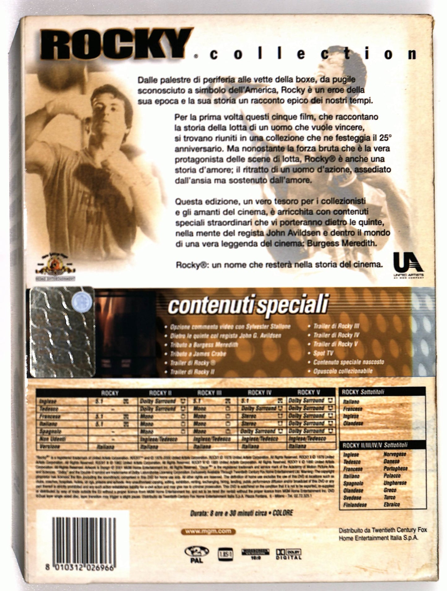 EBOND Rocky Collection Edizione Speciale (5 dvd)Cofanetto DVD D669933
